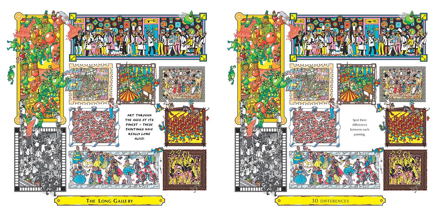 Where's Waldo? Double Trouble at the Museum: The Ultimate Spot-the-Difference Book!: (A Compare-and-Find Activity Book with Over 500 Changes to Identify - a Perfect Gift & Travel Companion for All Ages)