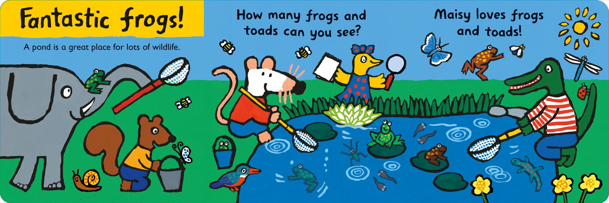Maisy Loves Frogs: A Maisy's Planet Book: (Educational Board Book About Toads and Frogs - For Toddlers and Kids Ages 1-3)