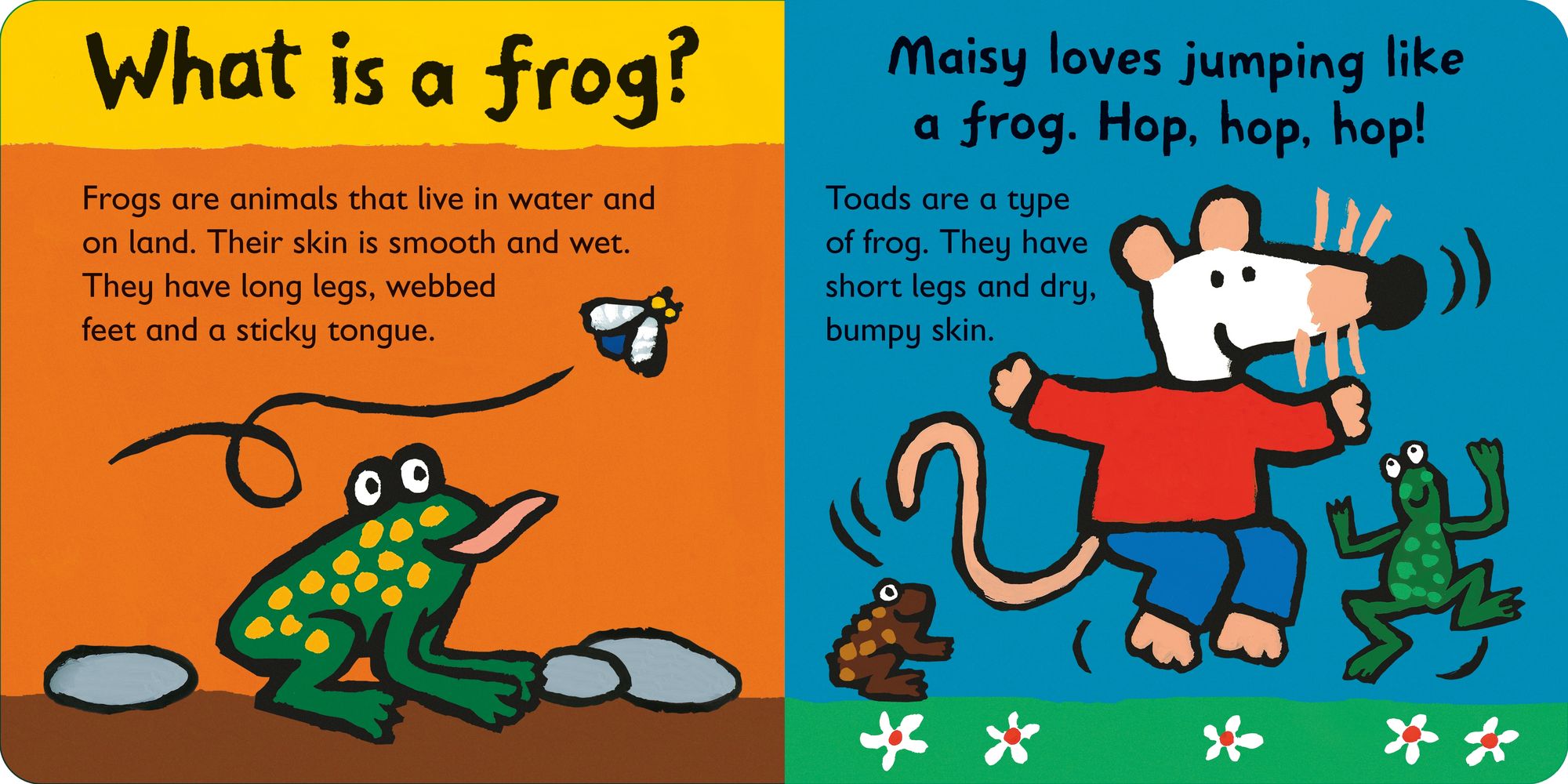 Maisy Loves Frogs: A Maisy's Planet Book: (Educational Board Book About Toads and Frogs - For Toddlers and Kids Ages 1-3)