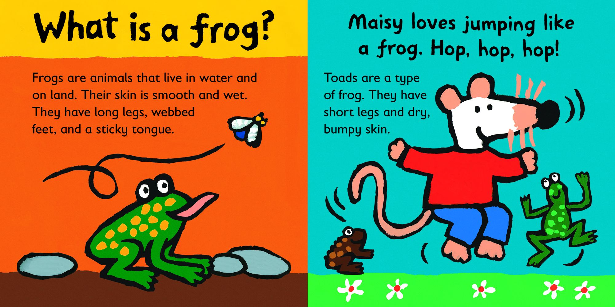 Maisy Loves Frogs: A Maisy's Planet Book: (Educational Board Book About Toads and Frogs - For Toddlers and Kids Ages 1-3)