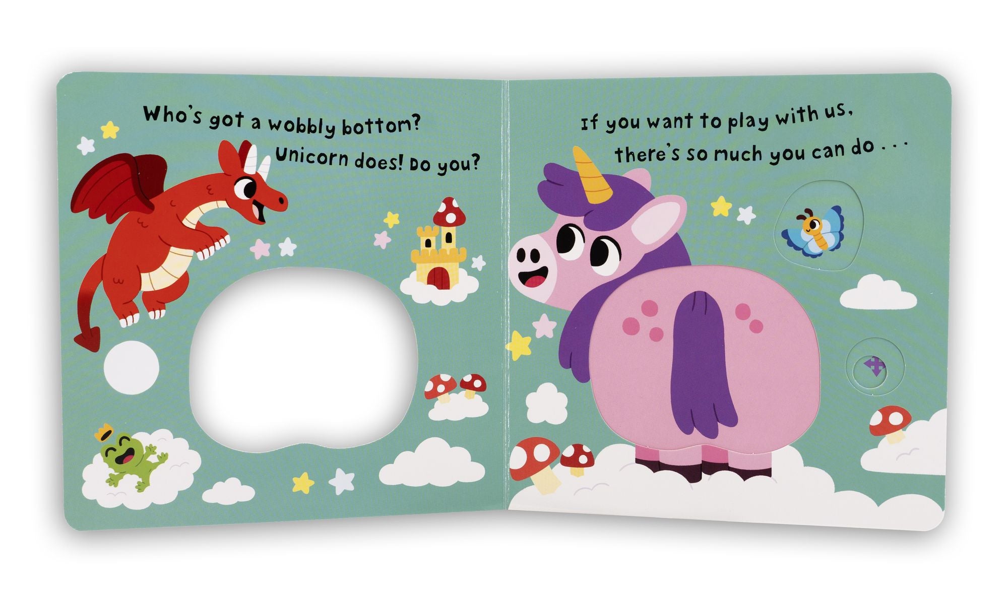 Unicorn's Wobbly Bottom: (An Interactive Slider Book Full of Sparkles, Dancing Wiggles, and Giggles for Babies and Toddlers)