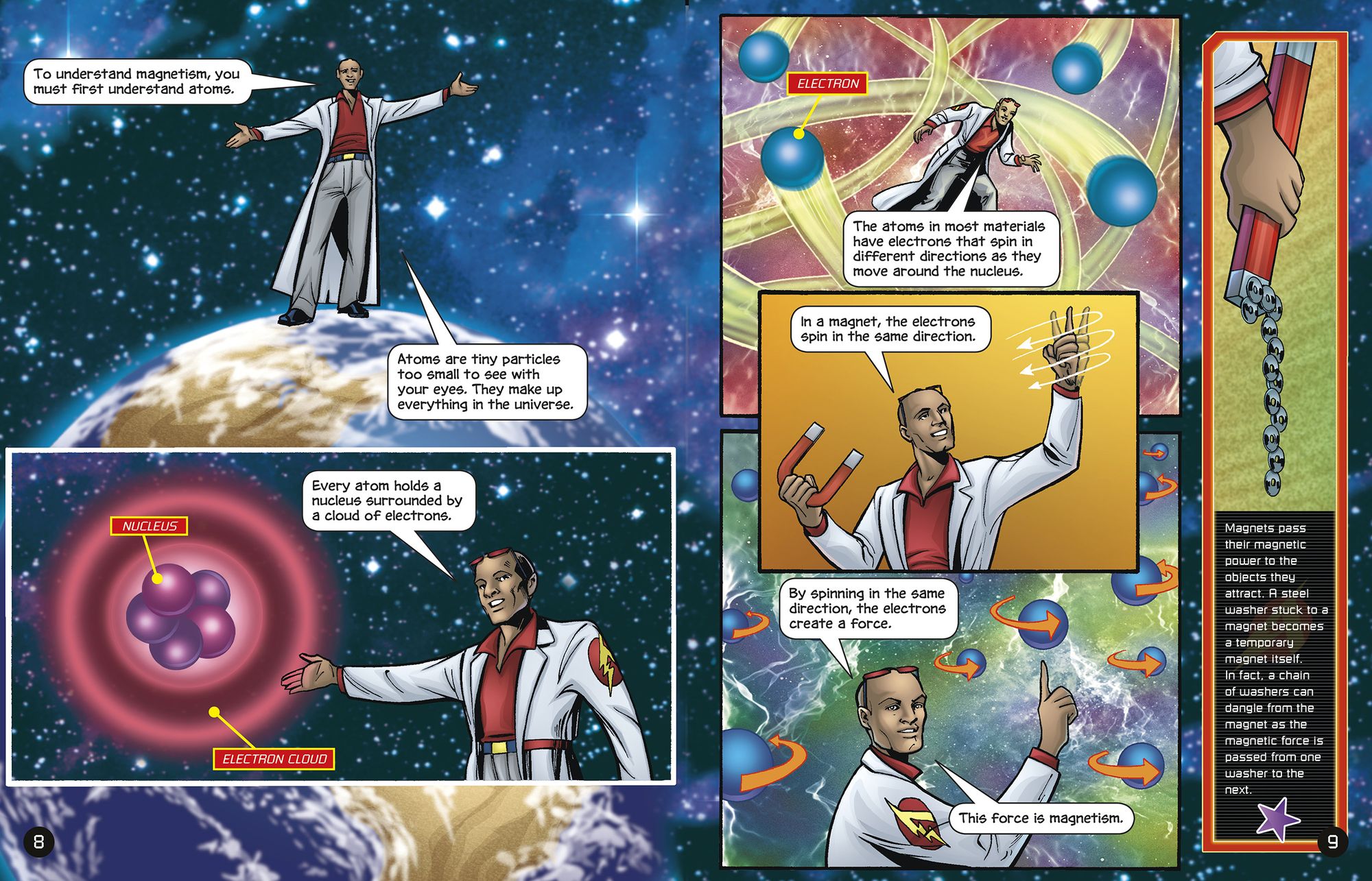 The Attractive Story of Magnetism with Max Axiom Super Scientist: 4D An Augmented Reading Science Experience