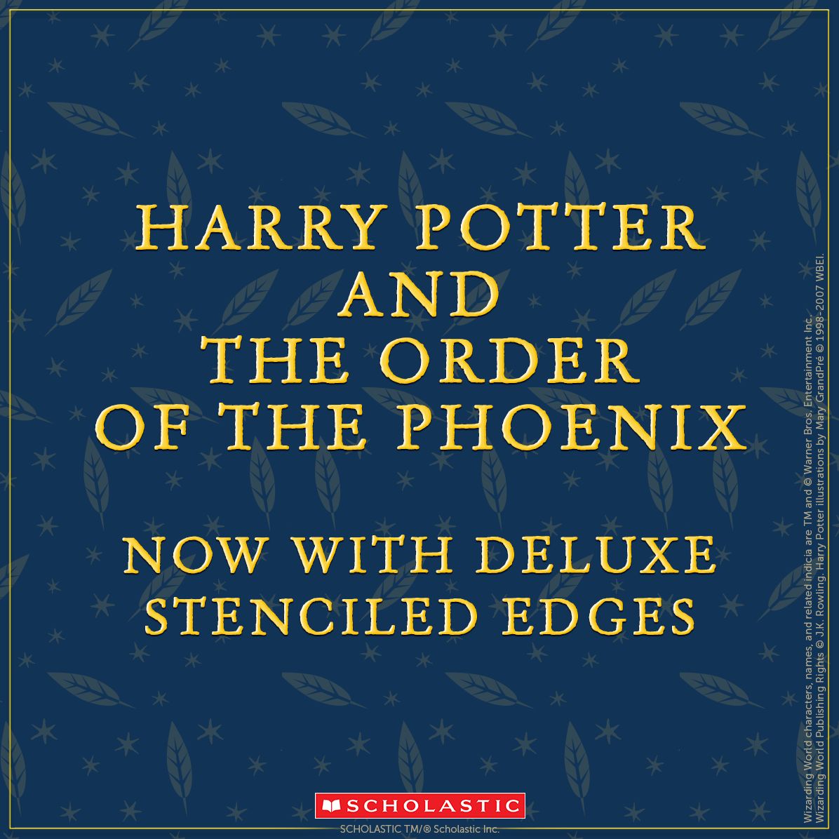 Harry Potter and the Order of the Phoenix (Stenciled Edges) (Harry Potter, Book 5)
