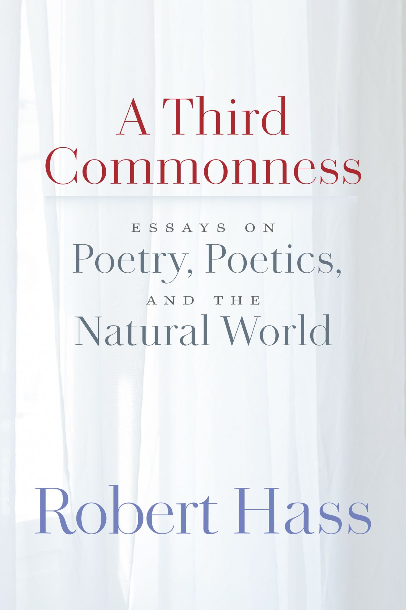 A Third Commonness: Essays on Poetry, Poetics, and the Natural World