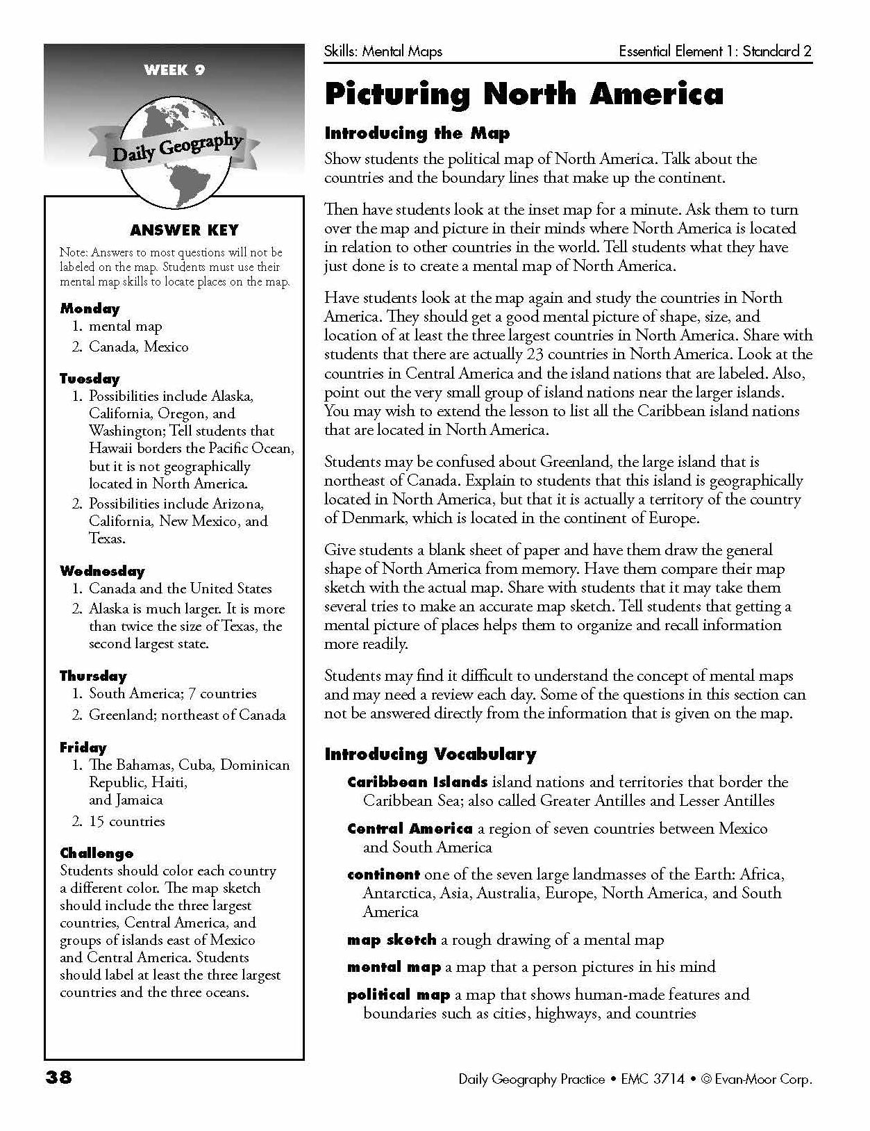 Daily Geography Practice Grade 5 Te