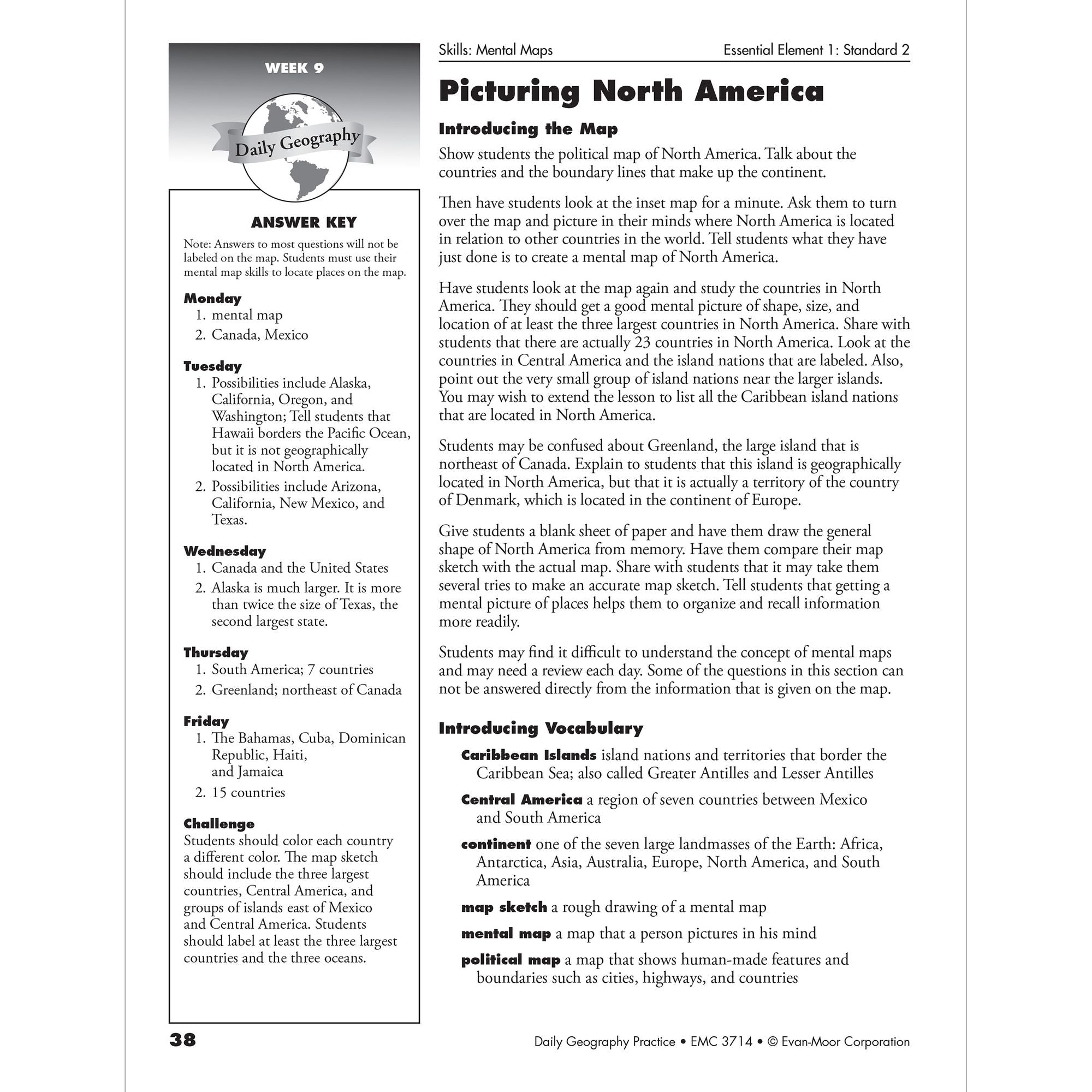 Daily Geography Practice Grade 5 Te