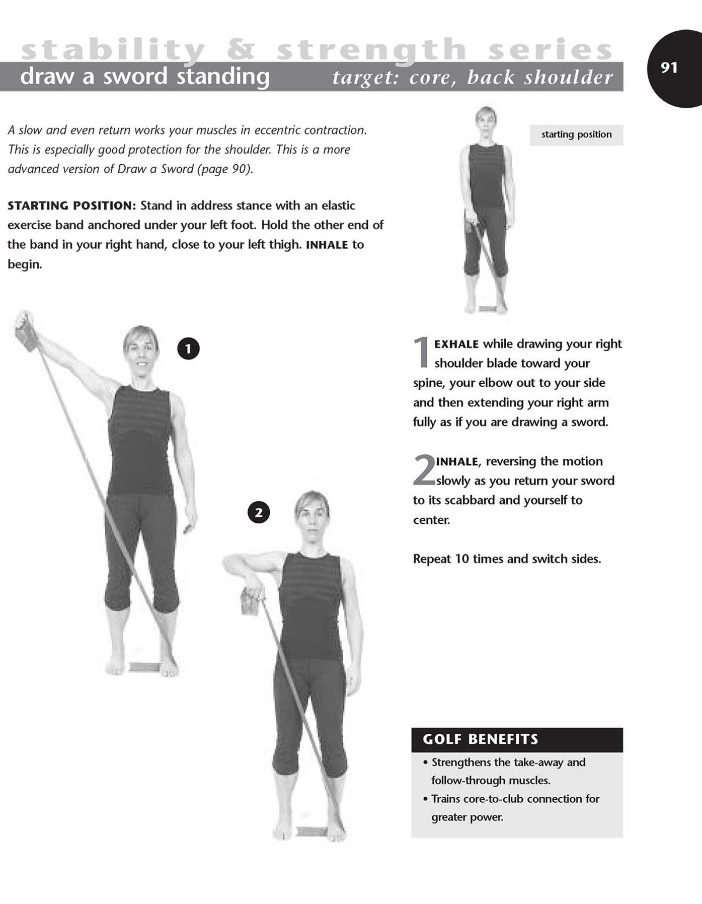 The Golfer's Guide to Pilates: Step-by-Step Exercises to Strengthen Your Game