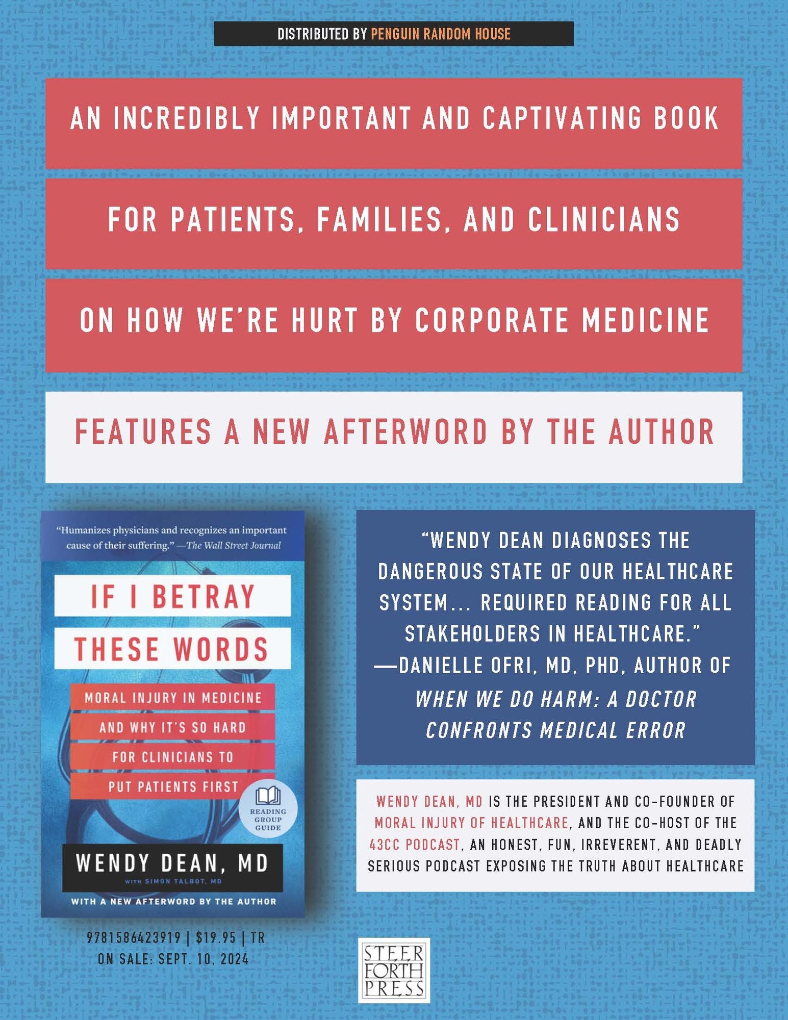 If I Betray These Words: Moral Injury in Medicine and Why It's So Hard for Clinicians to Put Patients First