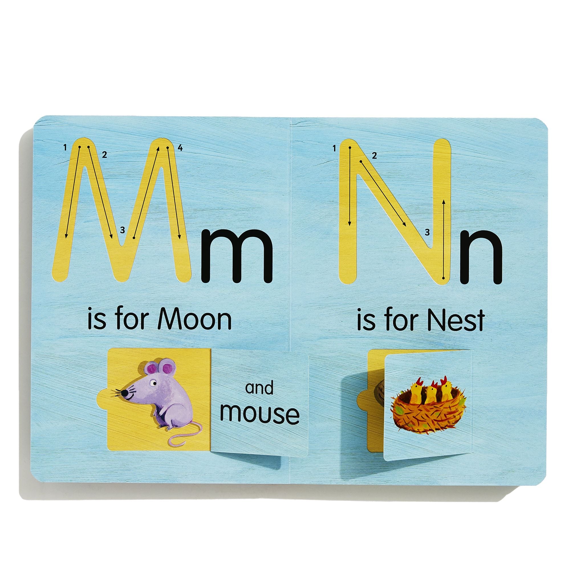 A is for Apple: An Interactive Alphabet With Tracks to Trace and Flaps to Flip!