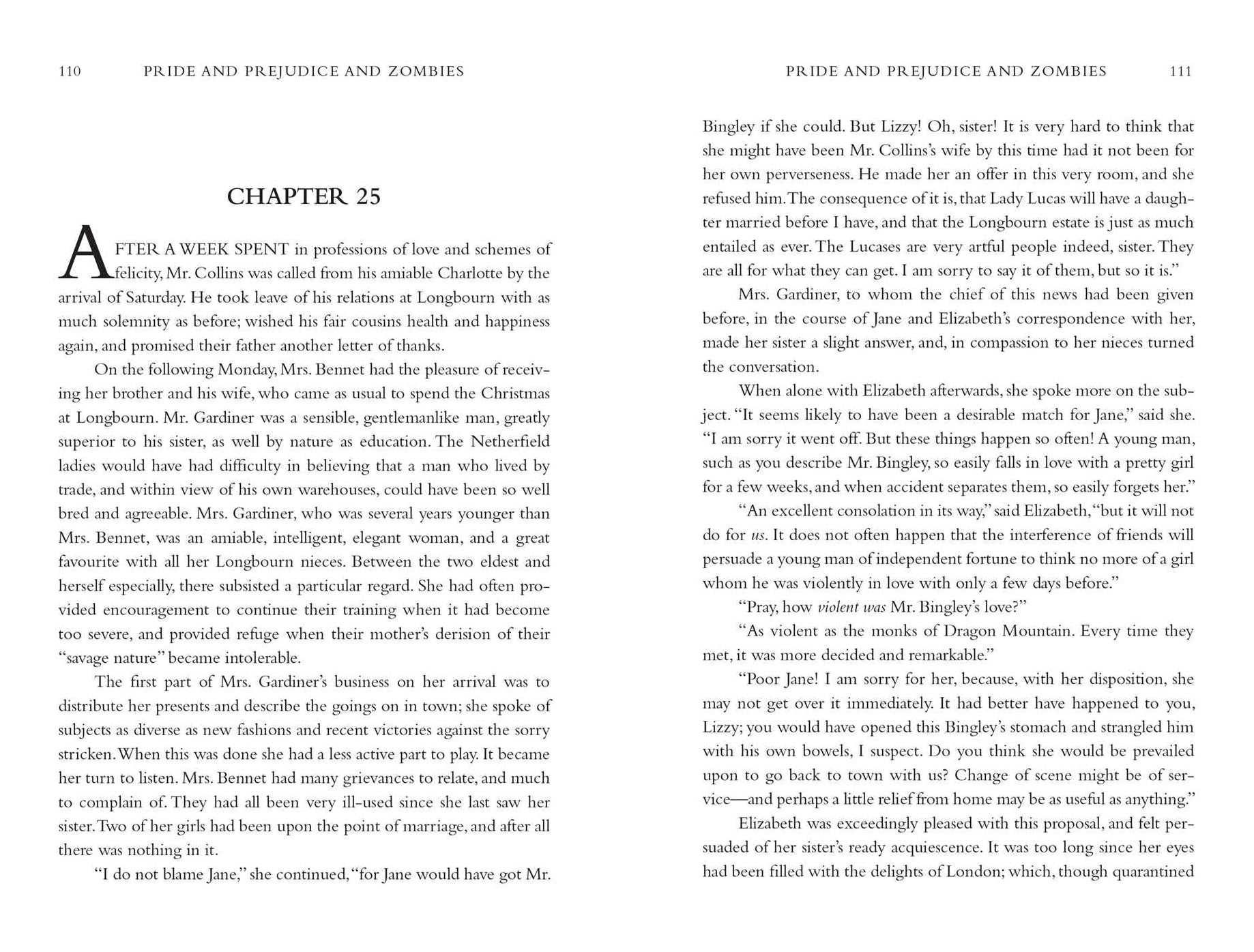 Pride and Prejudice and Zombies