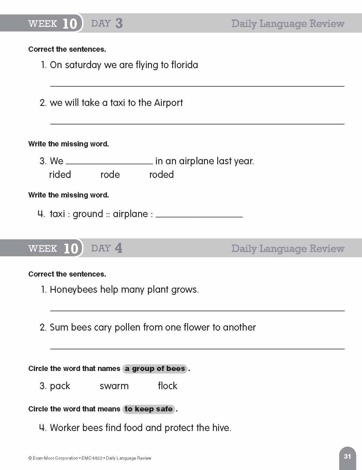 Daily Language Review Grade 2 Sb