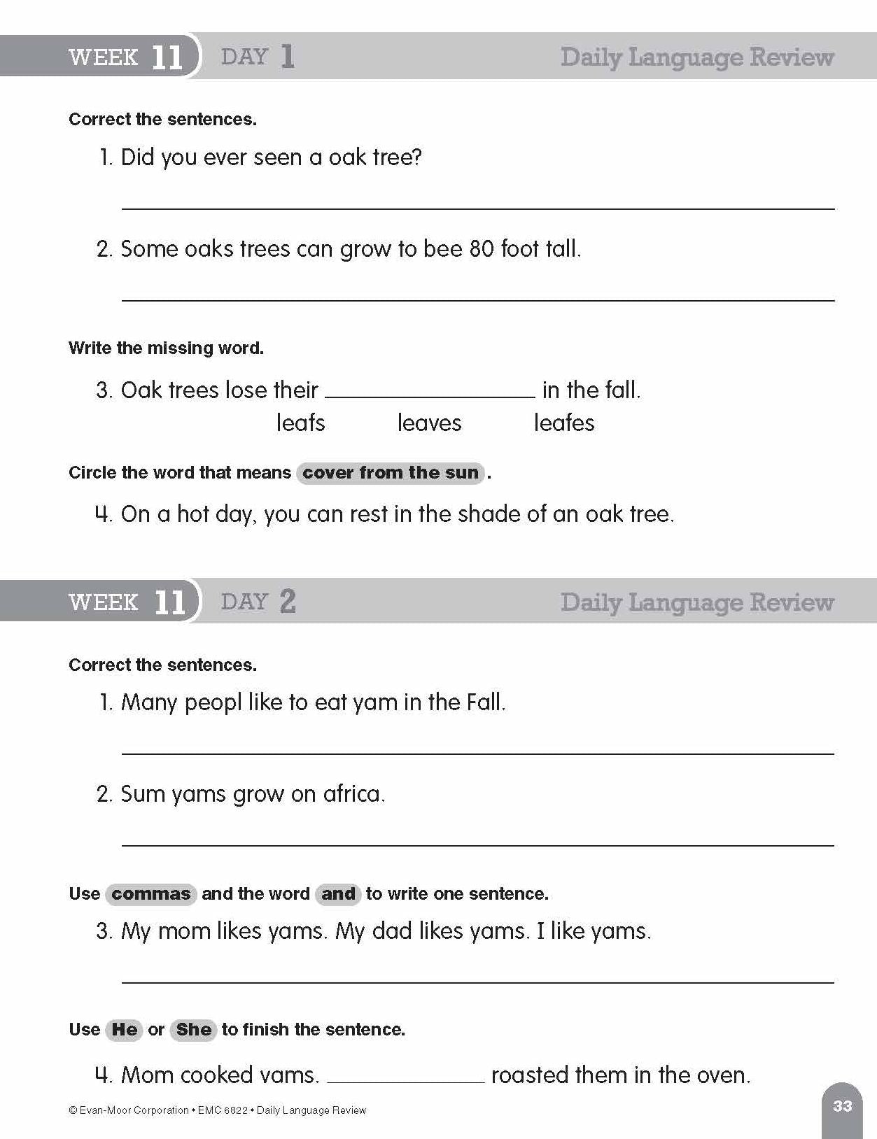 Daily Language Review Grade 2 Sb