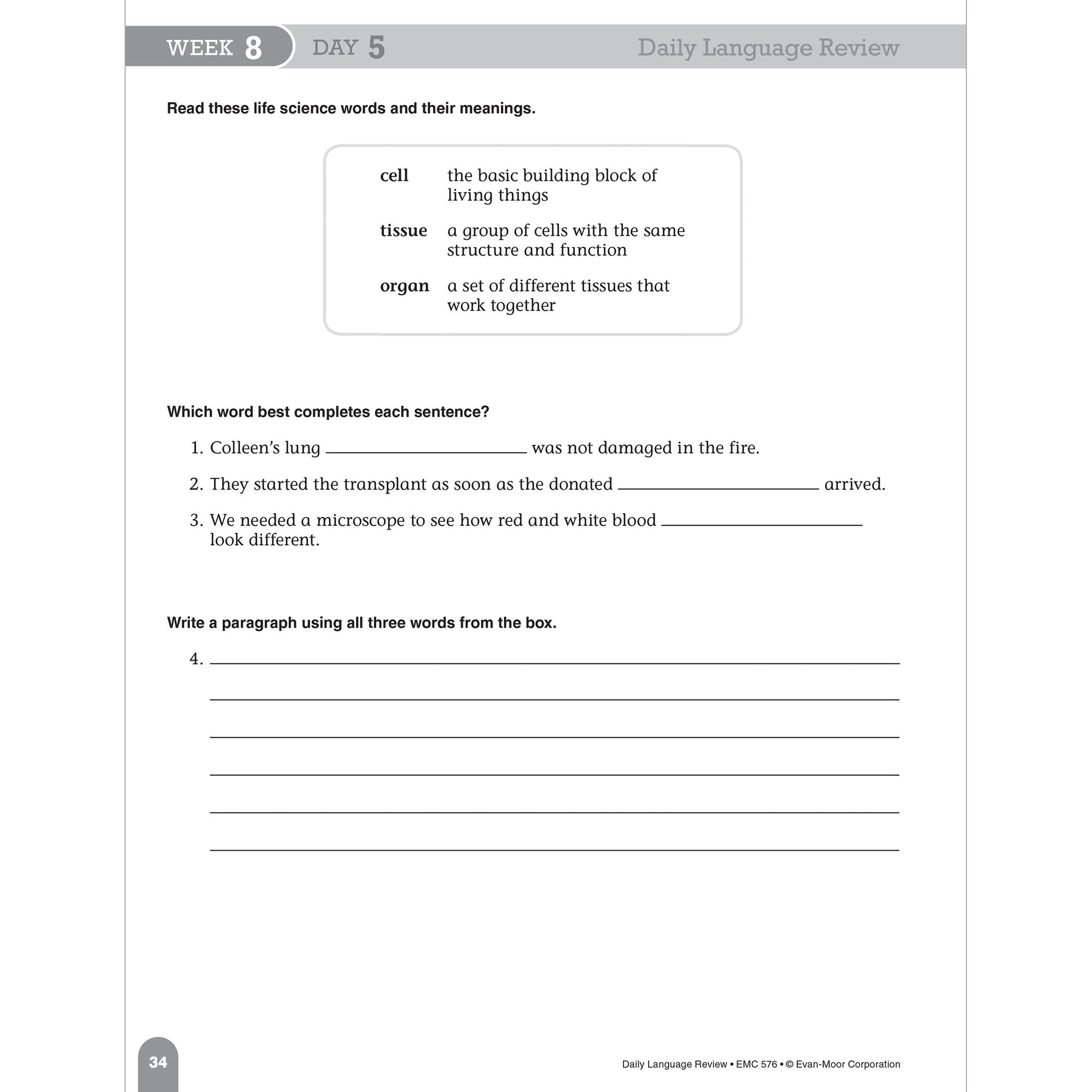 Daily Language Review Grade 6 Sb