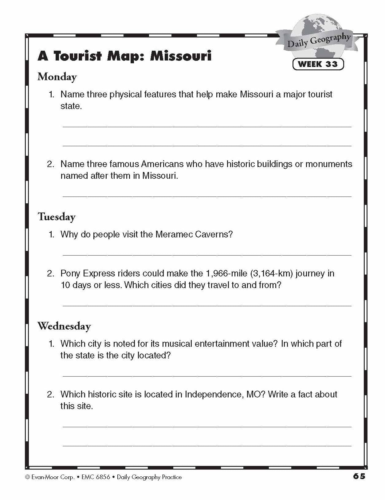 Daily Geography Practice, Grade 6+ Sb