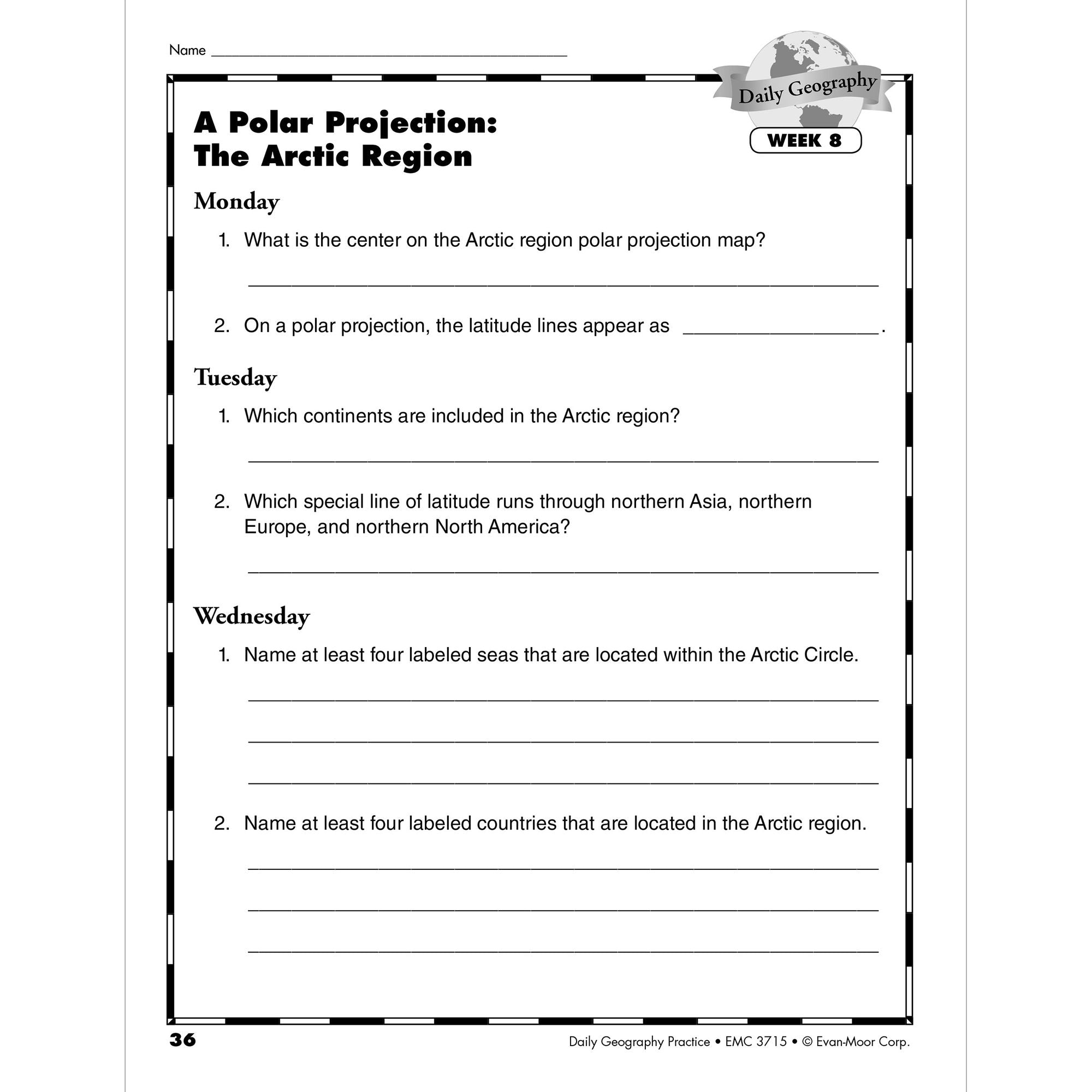 Daily Geography Practice, Grade 6+ Sb