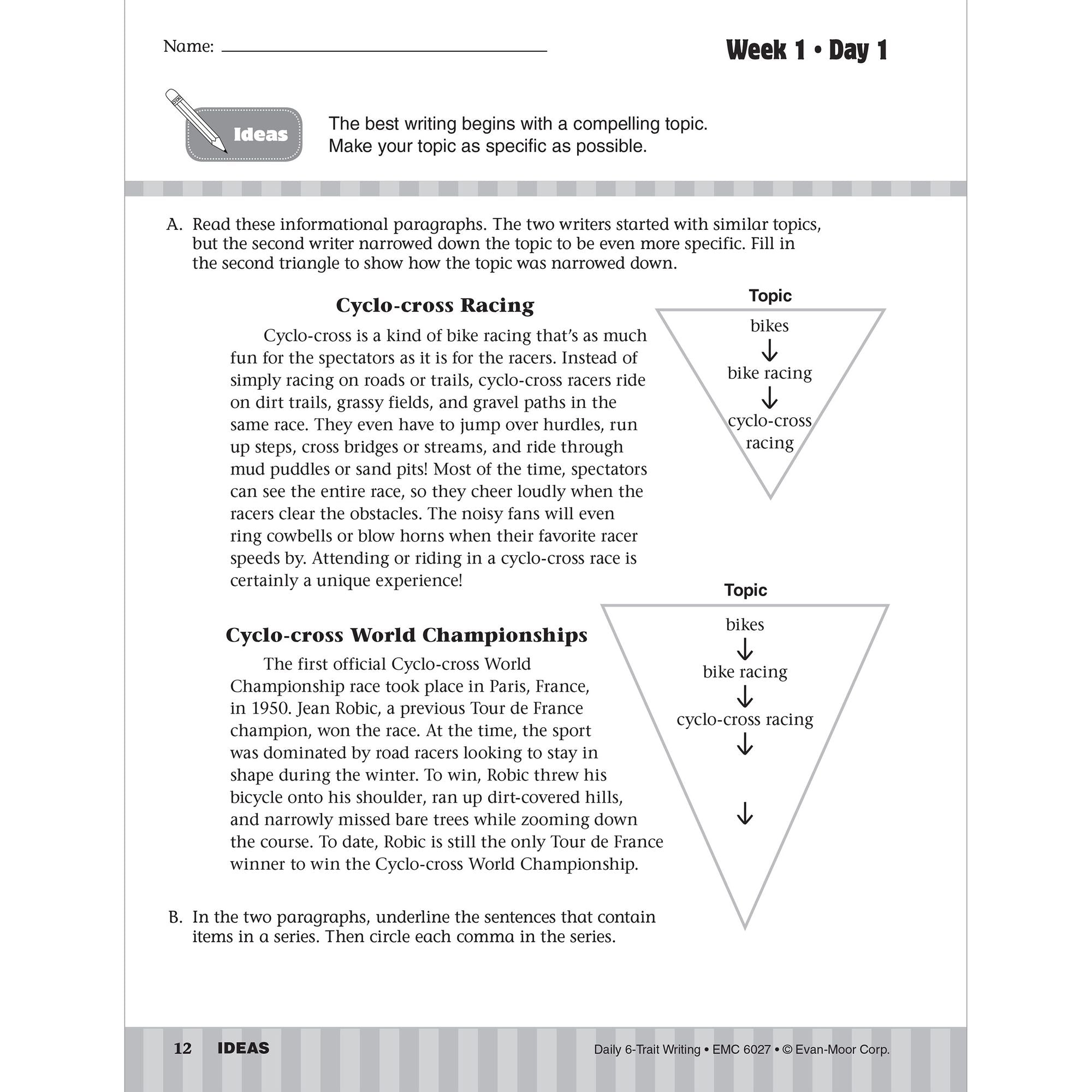 Daily 6-Trait Writing Grade 7 Te