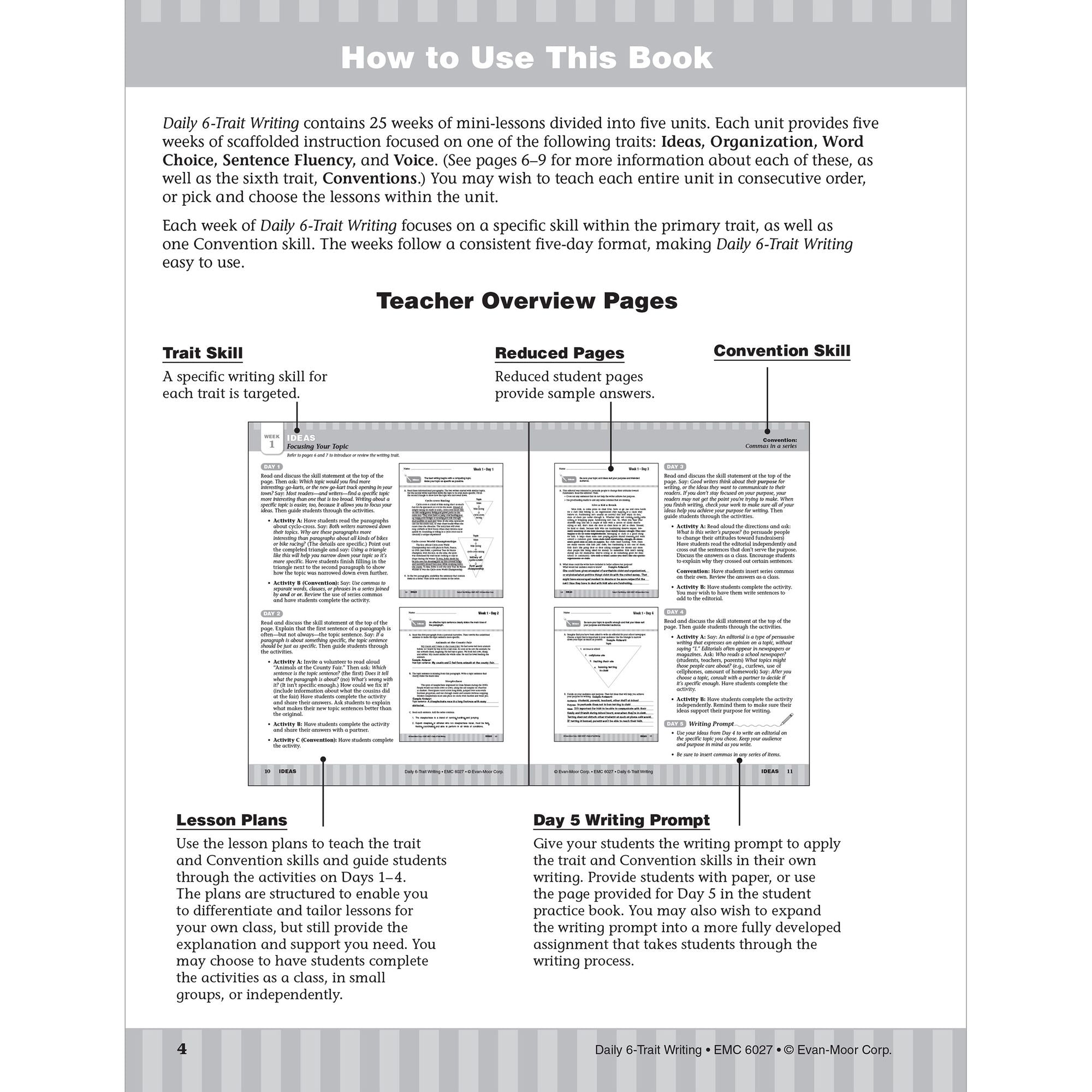 Daily 6-Trait Writing Grade 7 Te