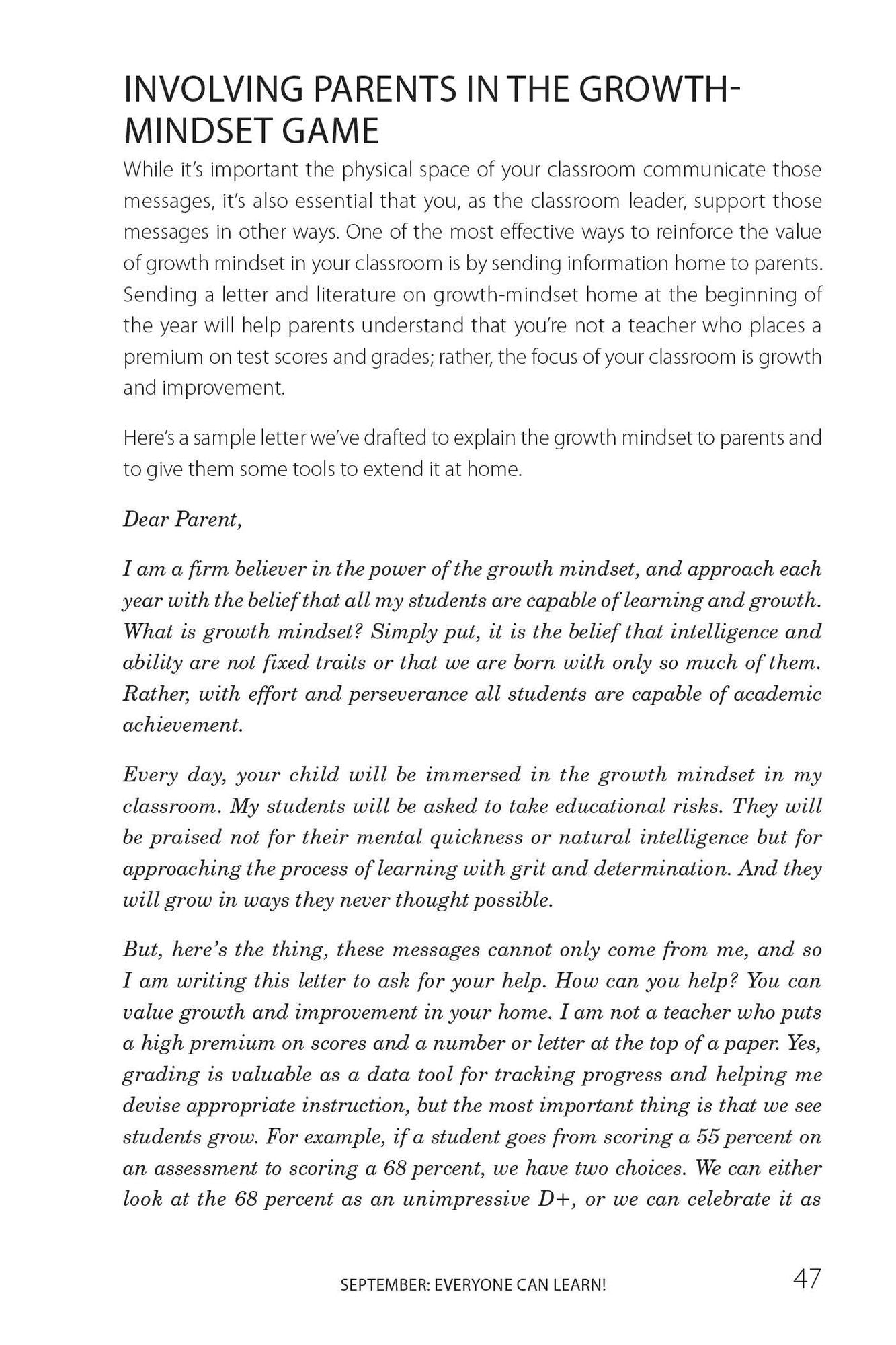 The Growth Mindset Coach: A Teacher's Month-by-Month Handbook for Empowering Students to Achieve