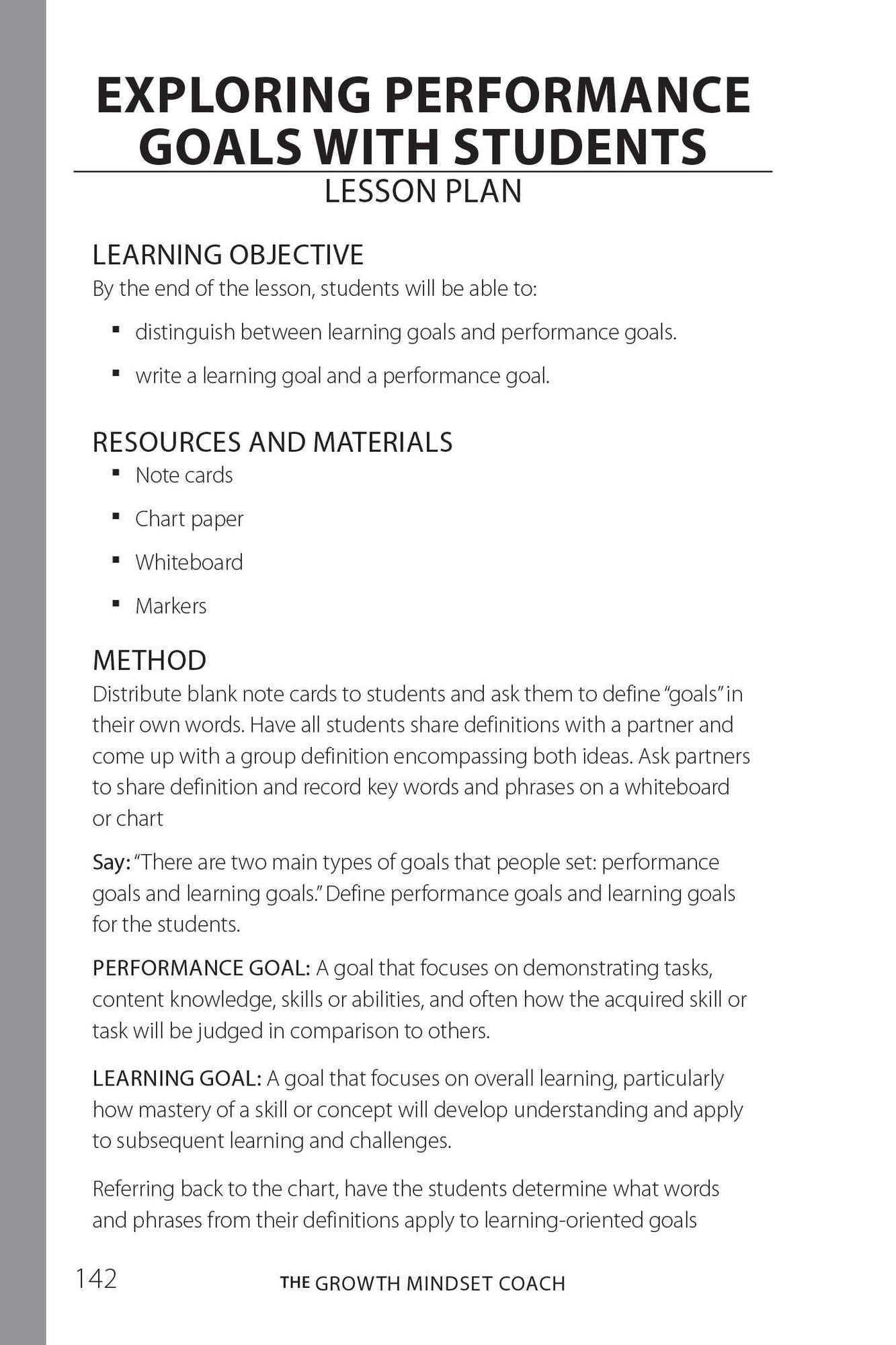 The Growth Mindset Coach: A Teacher's Month-by-Month Handbook for Empowering Students to Achieve