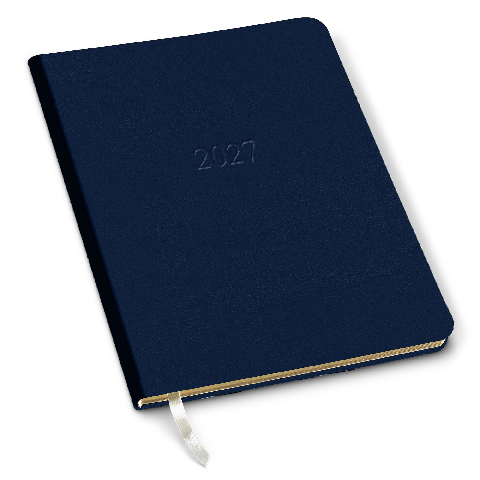 2027 Professional Navy Weekly Desk Planner