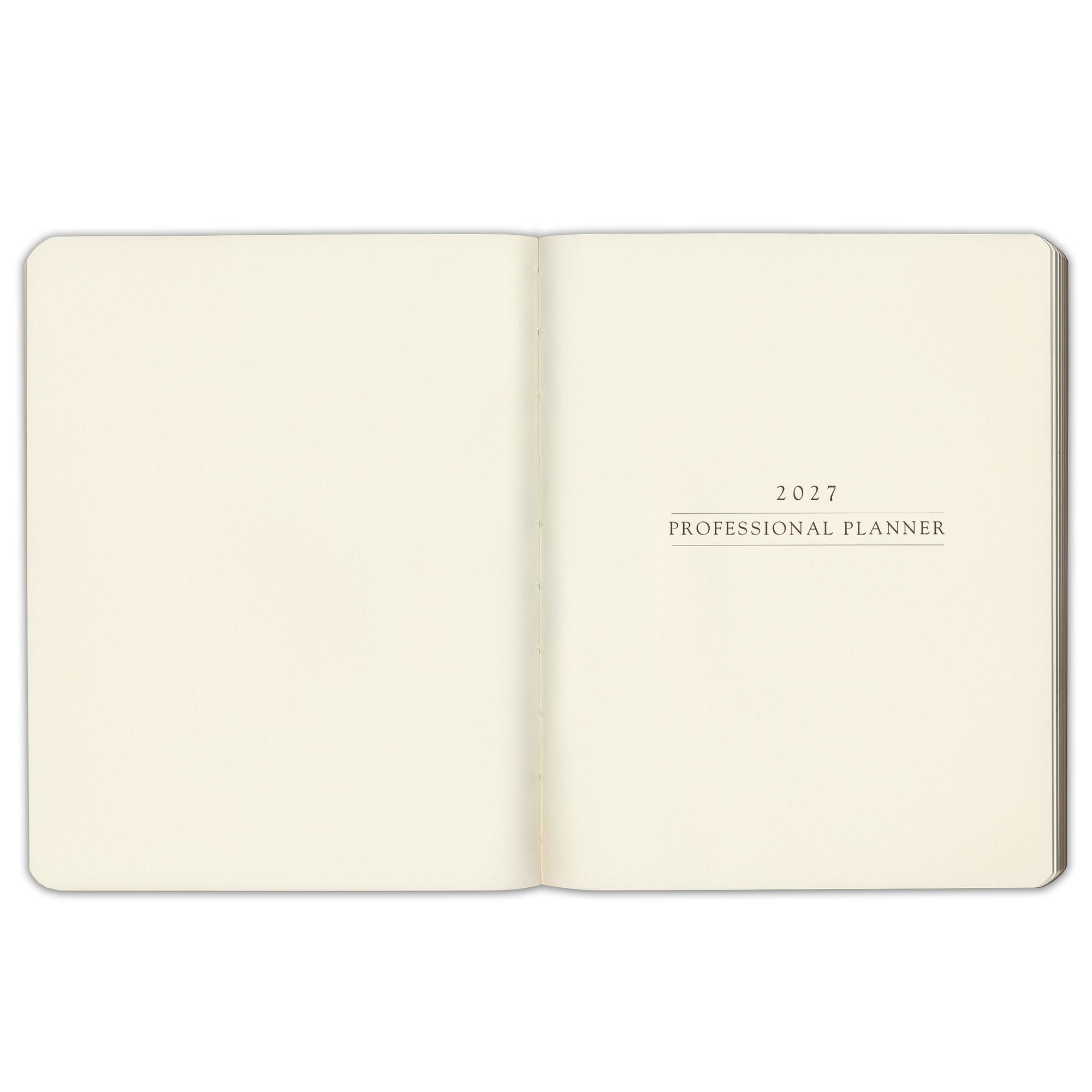 2027 Professional Navy Weekly Desk Planner