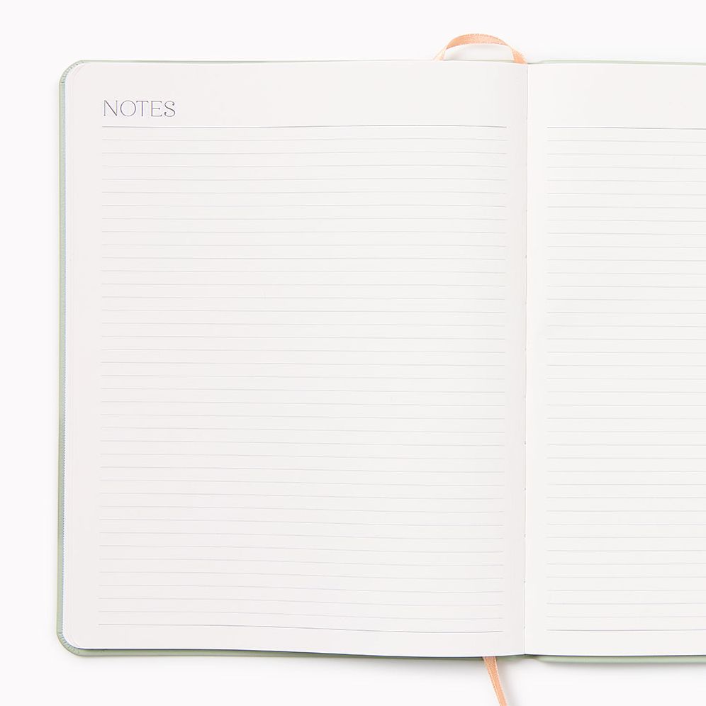 2027 Paper Source Sage Monthly Desk Planner