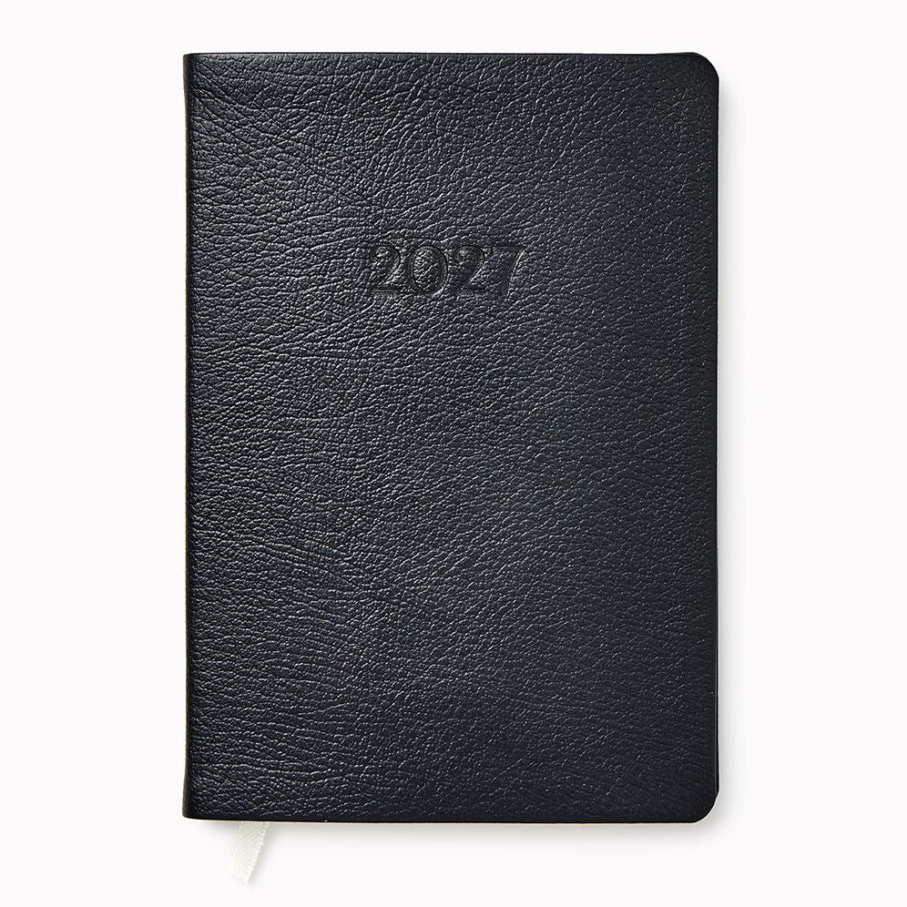 2027 Paper Source Black Monthly Pocket Planner