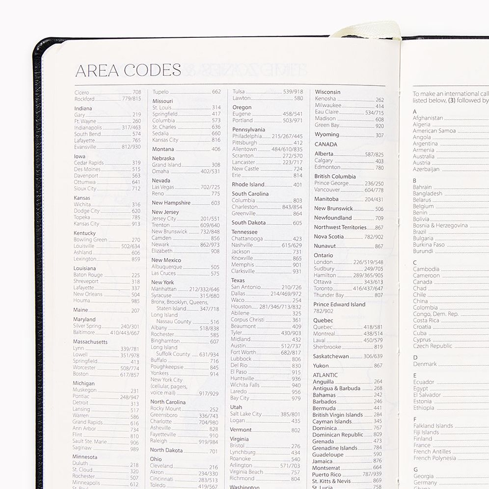 2027 Paper Source Black Monthly Pocket Planner