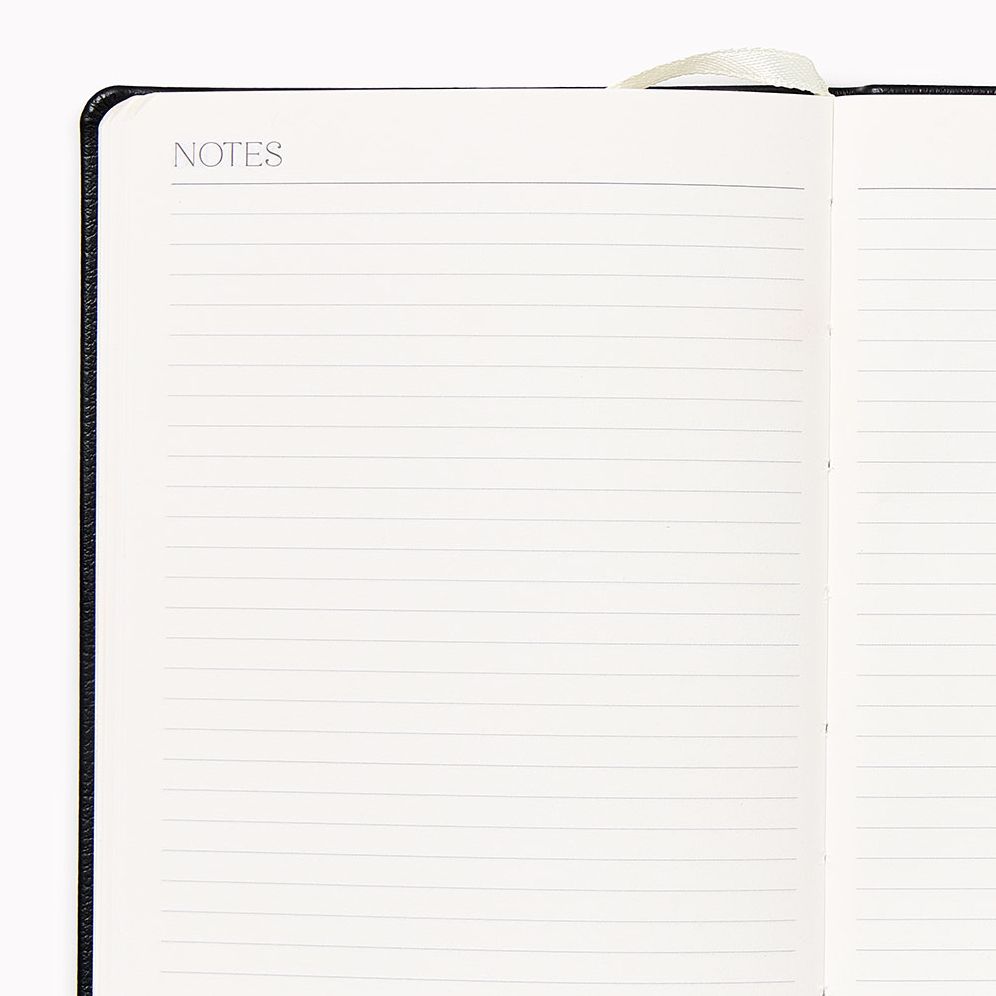 2027 Paper Source Black Monthly Pocket Planner