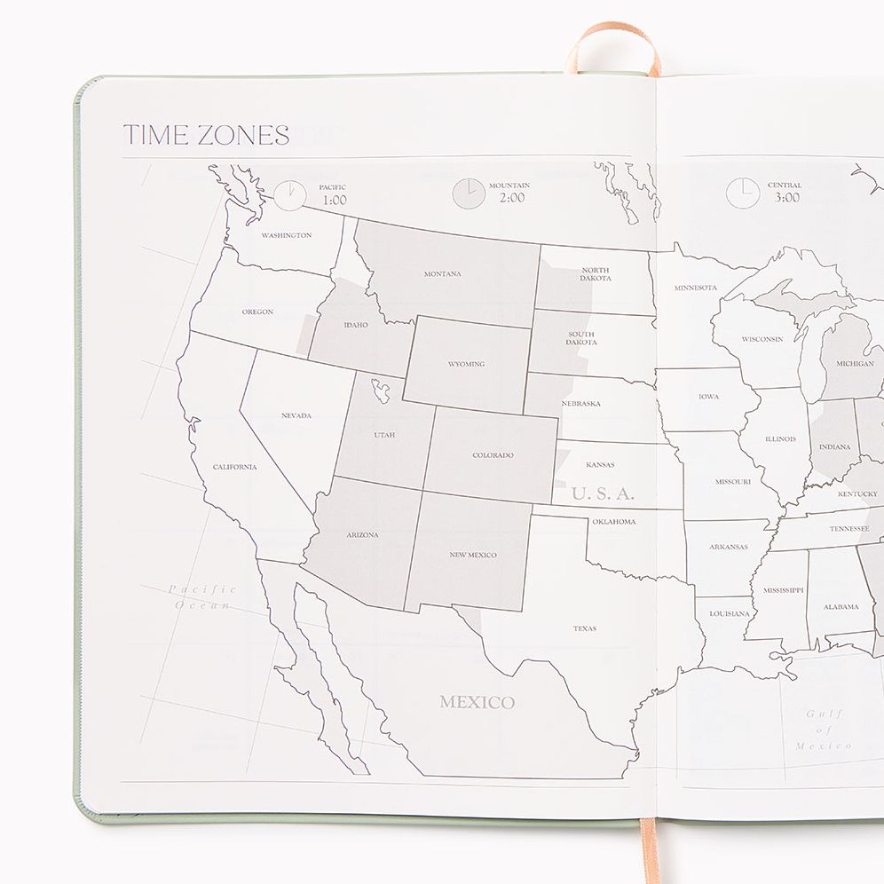 2027 Paper Source Black Monthly Pocket Planner