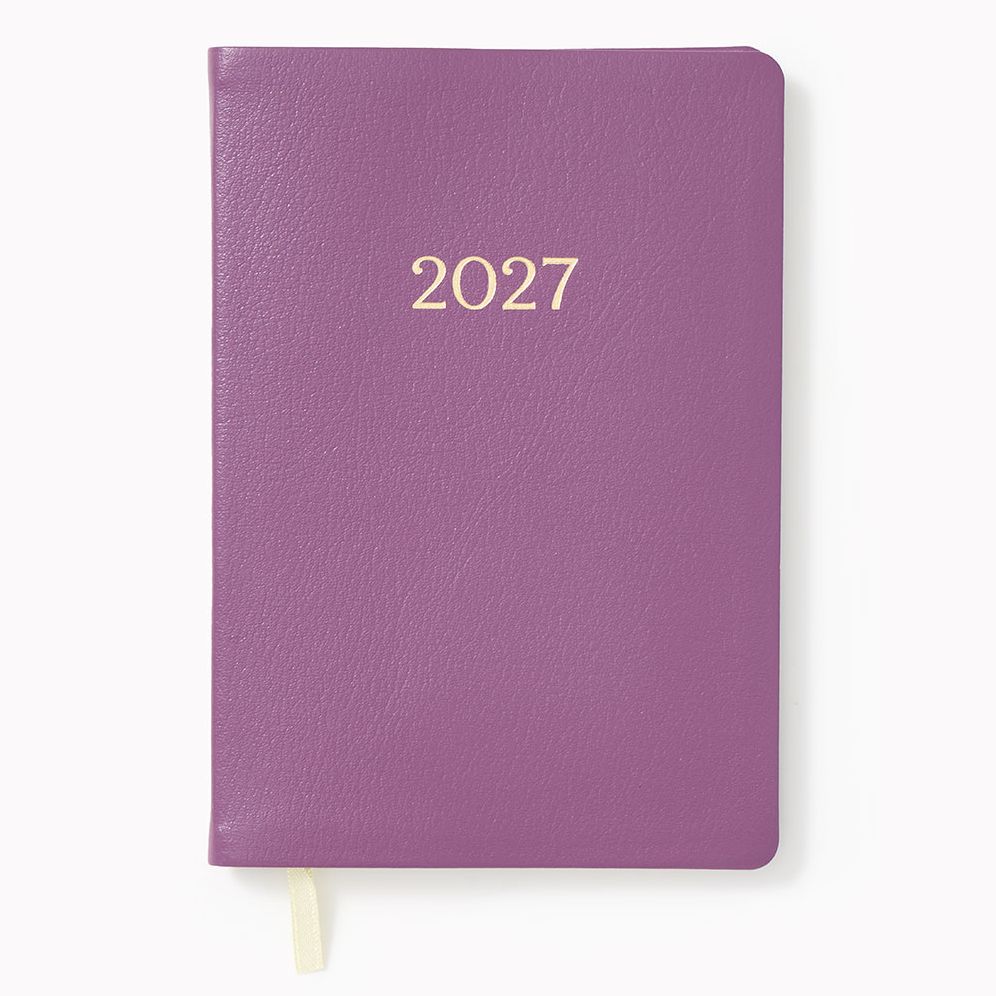 2027 Paper Source Dusty Mauve Monthly Pocket Planner