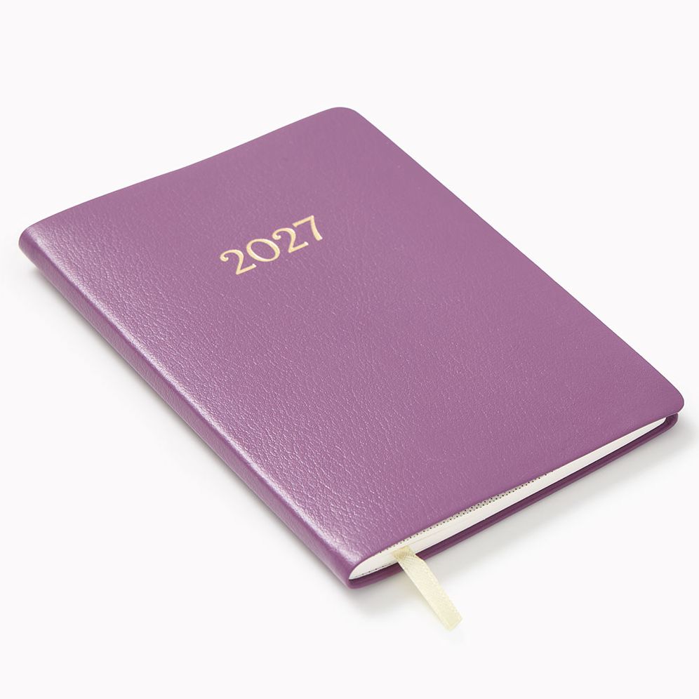 2027 Paper Source Dusty Mauve Monthly Pocket Planner