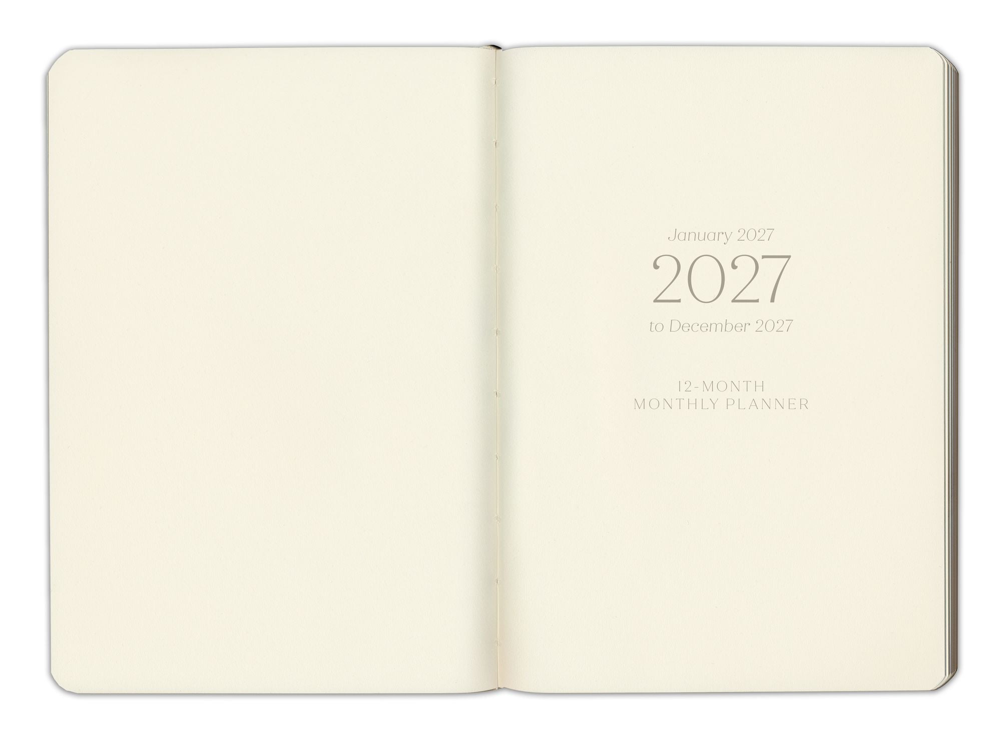 2027 Paper Source Dusty Mauve Monthly Pocket Planner