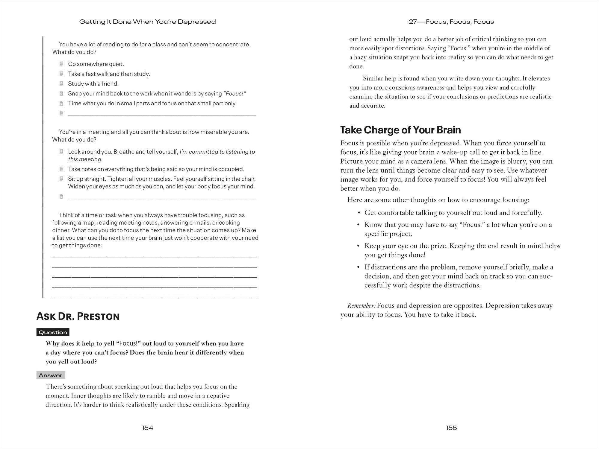 Getting It Done When You're Depressed, Second Edition: 50 Strategies for Keeping Your Life on Track