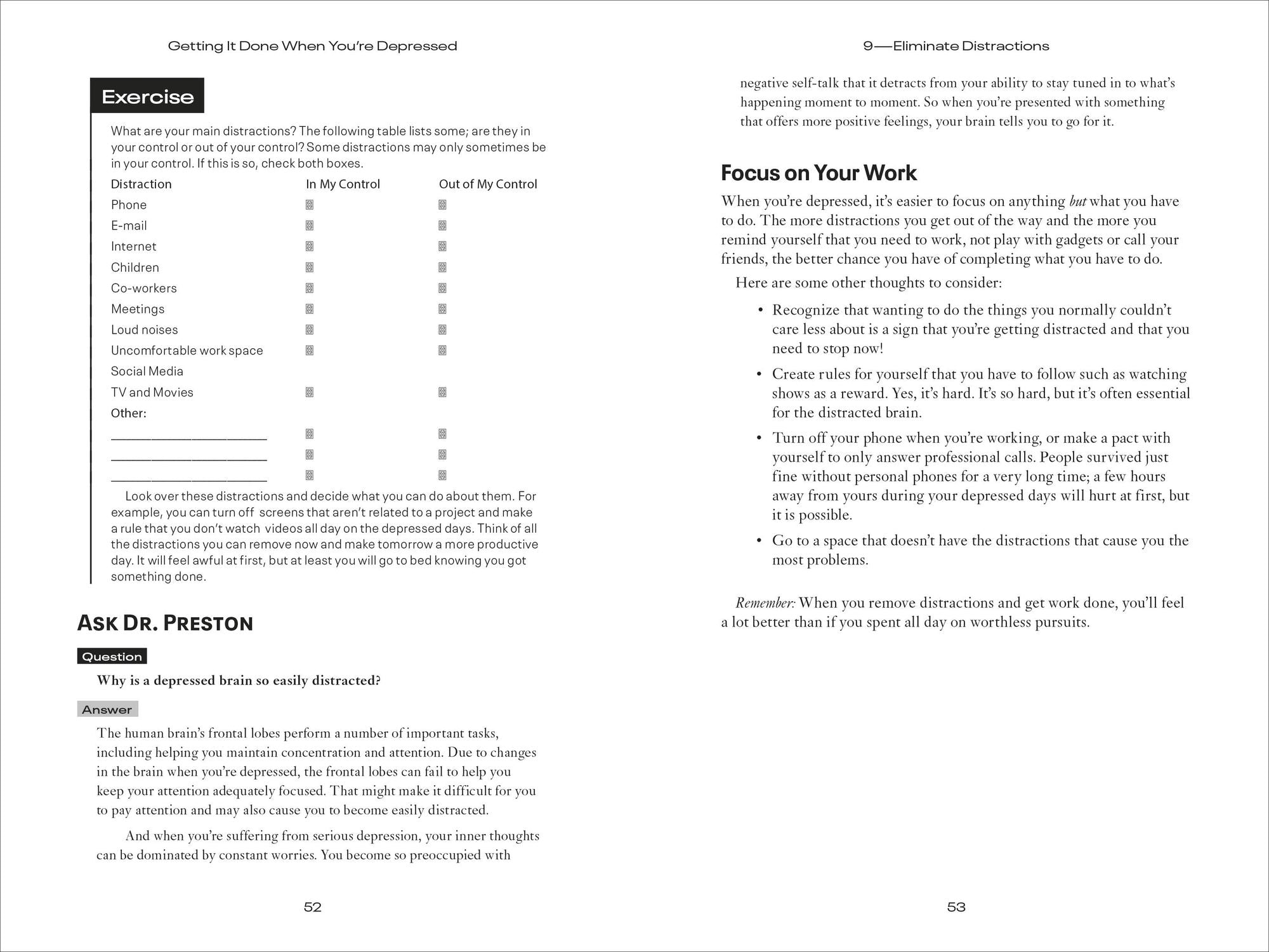 Getting It Done When You're Depressed, Second Edition: 50 Strategies for Keeping Your Life on Track