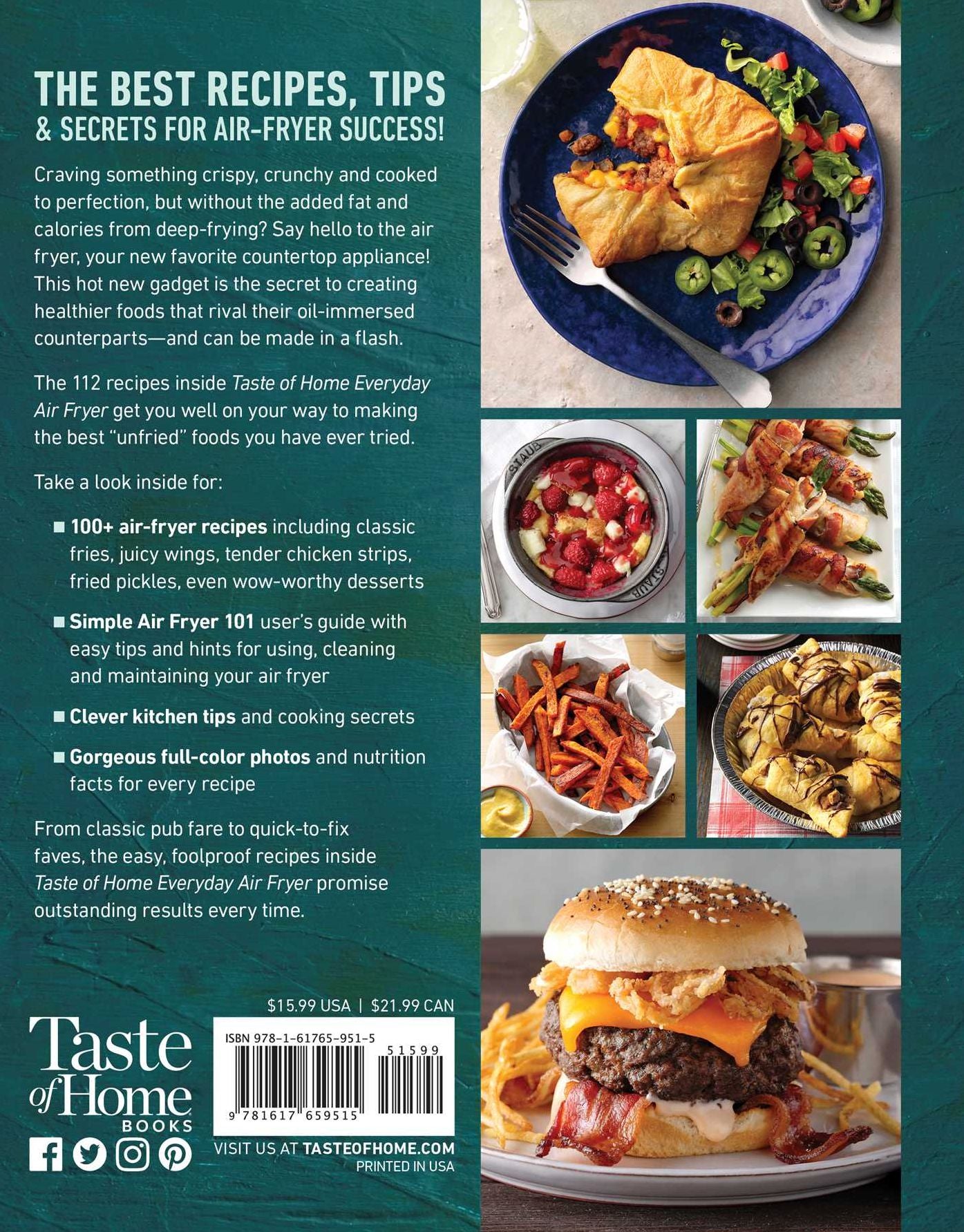 Taste of Home Everyday Air Fryer: 112 Easy Recipes for Weeknight Meals - Features Dinners, Snacks, and Desserts, Paperback