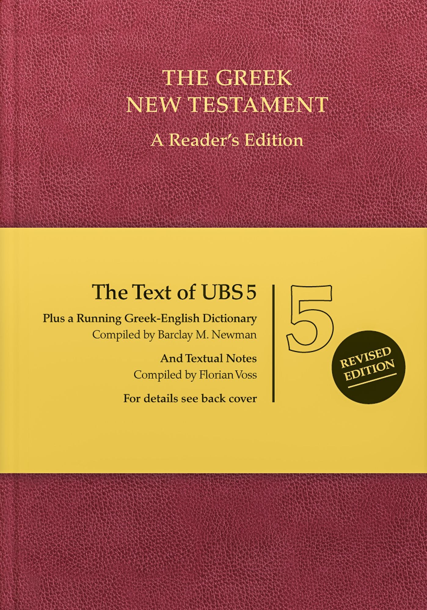 The Greek New Testament (UBS5), A Reader's Edition (Hardcover)