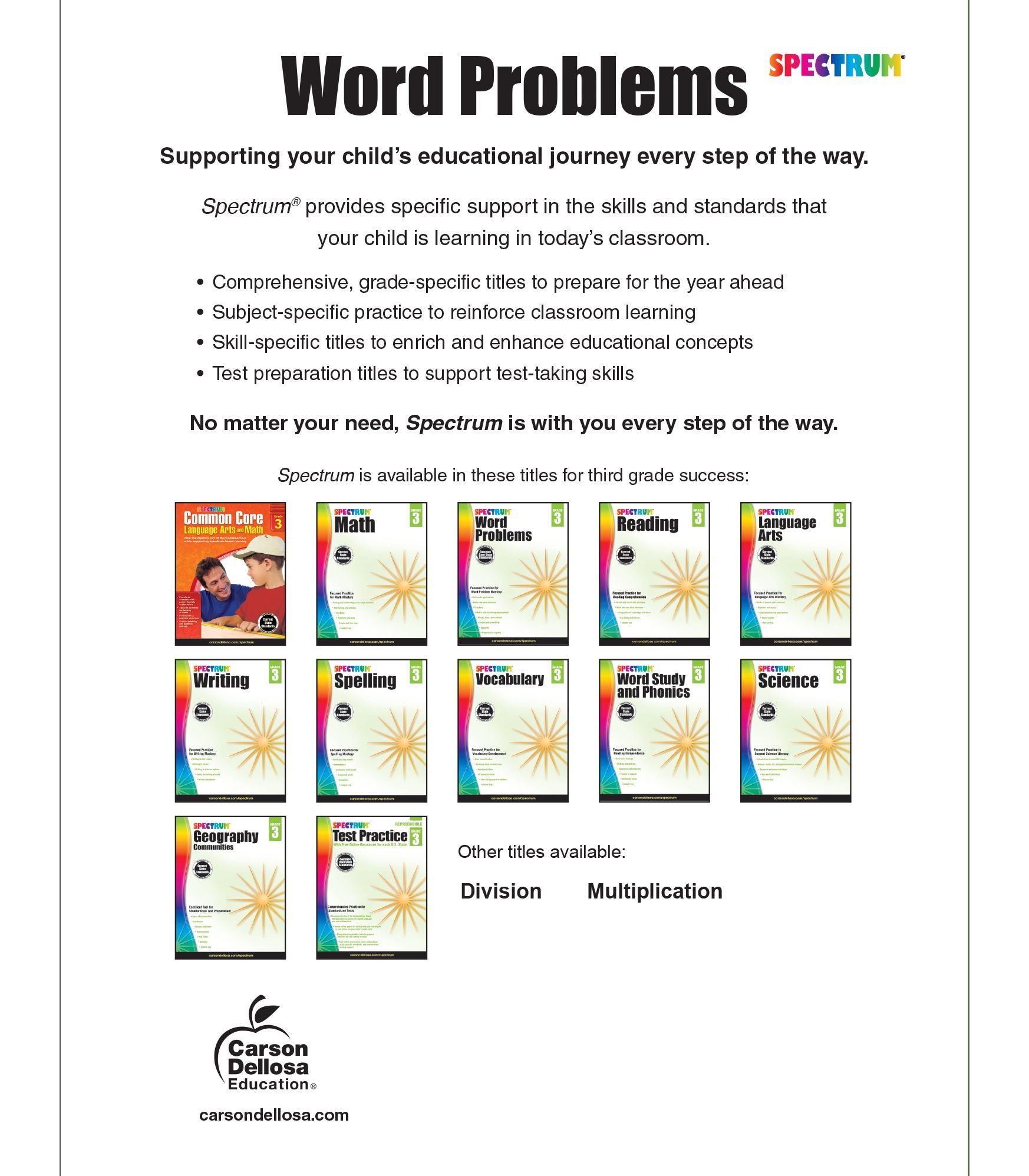 Word Problems, Grade 3