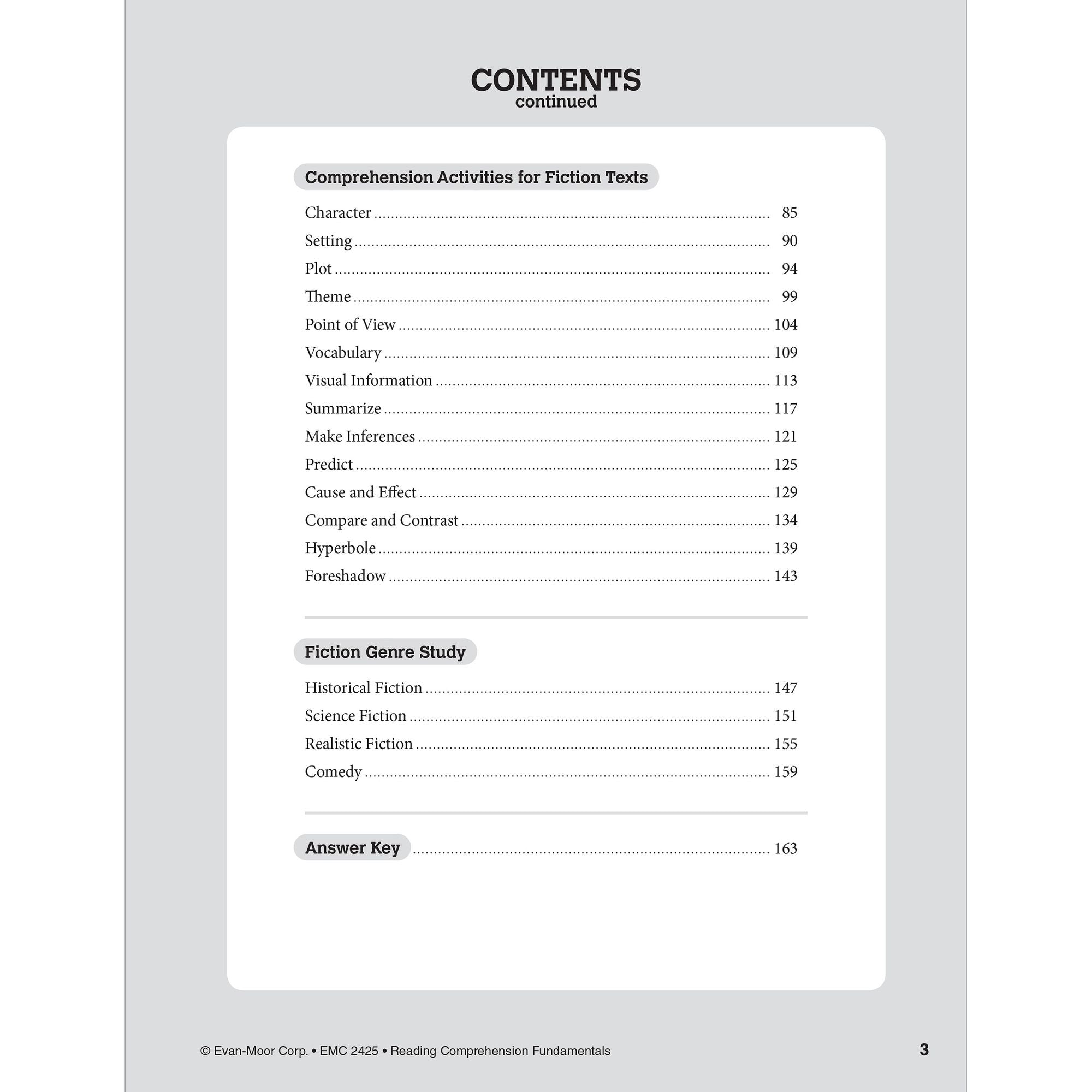 Reading Comprehension Fundamentals, Grade 5