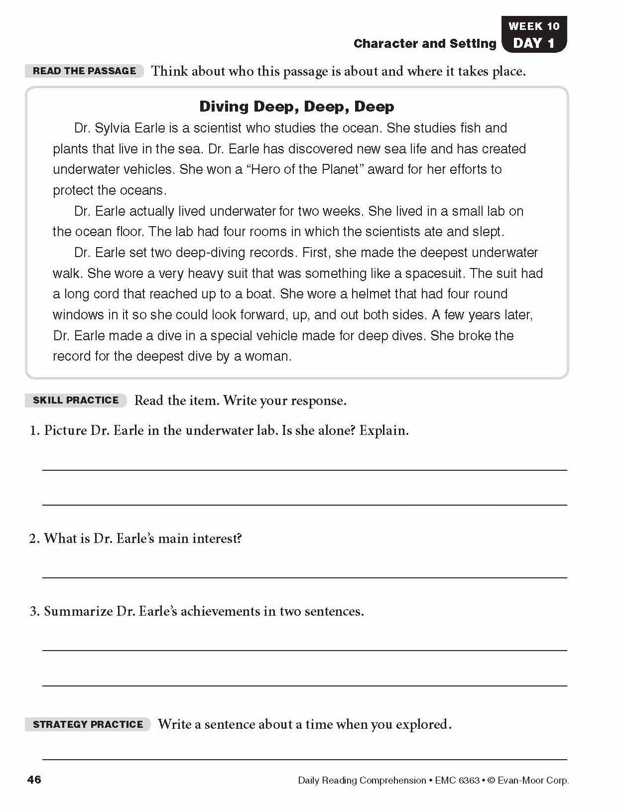 Daily Reading Comprehension, Grade 3 Sb