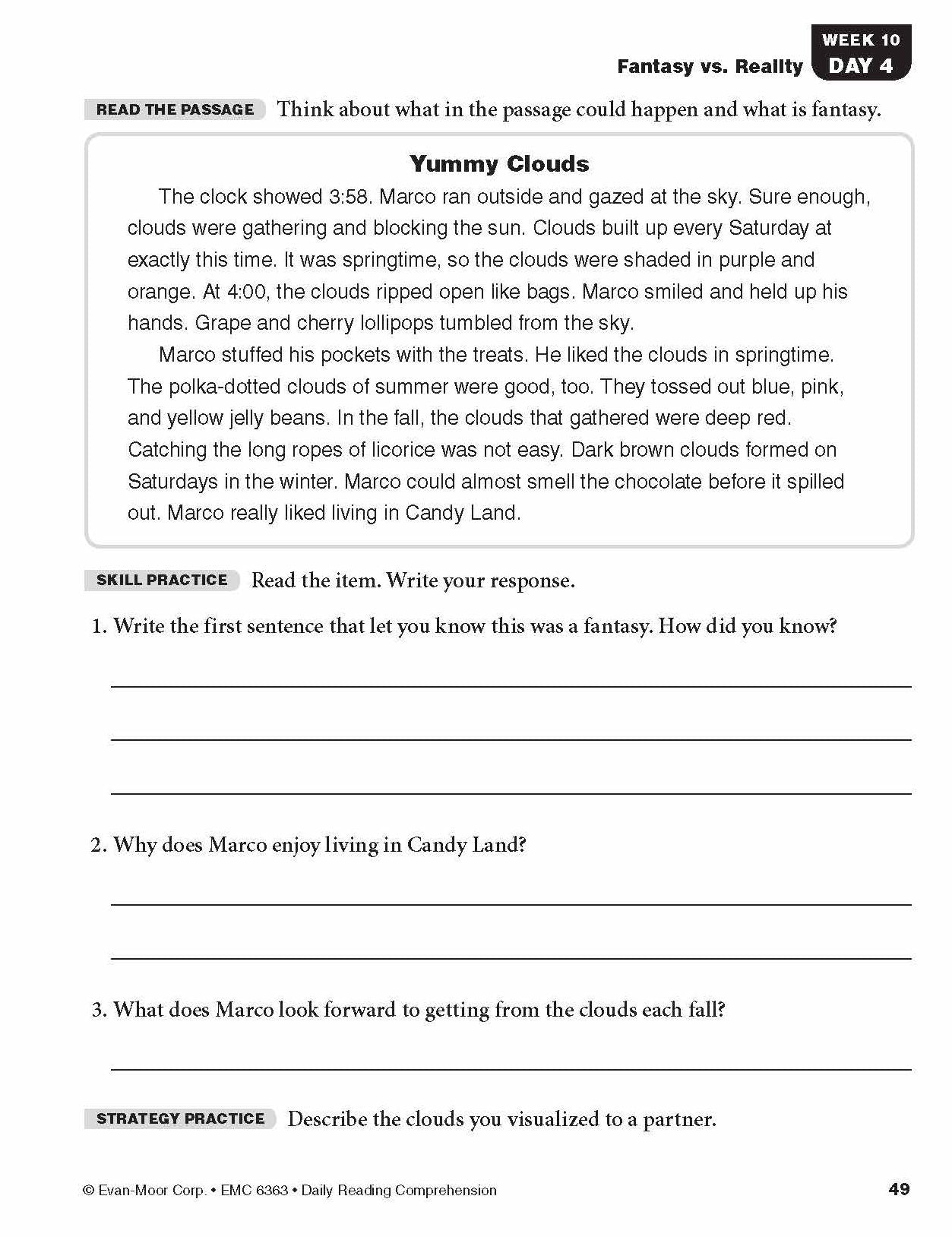Daily Reading Comprehension, Grade 3 Sb