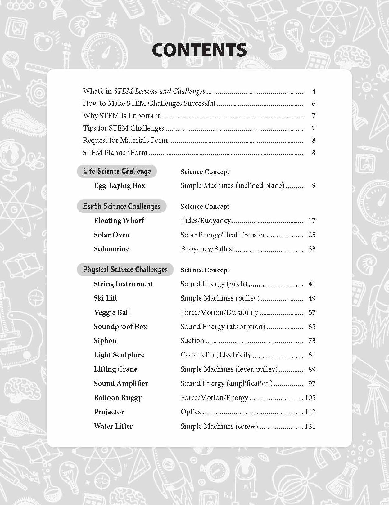 STEM Lessons and Challenges, Grade 6 Teacher Resource