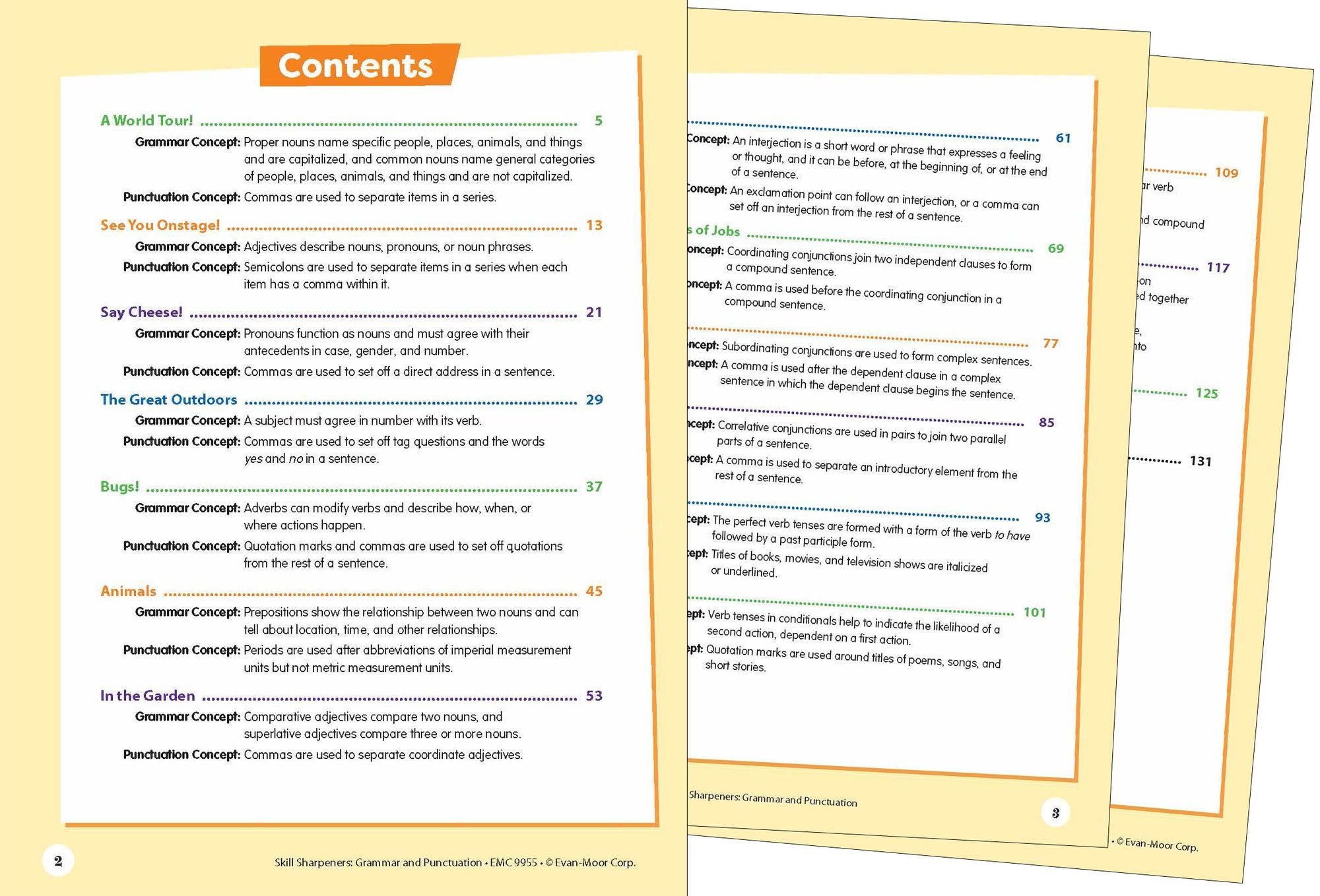 Skill Sharpeners: Grammar And Punctuation, Grade 5