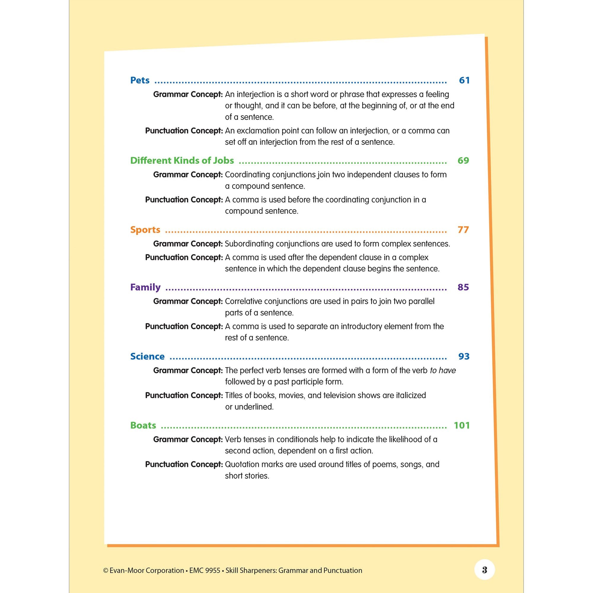 Skill Sharpeners: Grammar And Punctuation, Grade 5