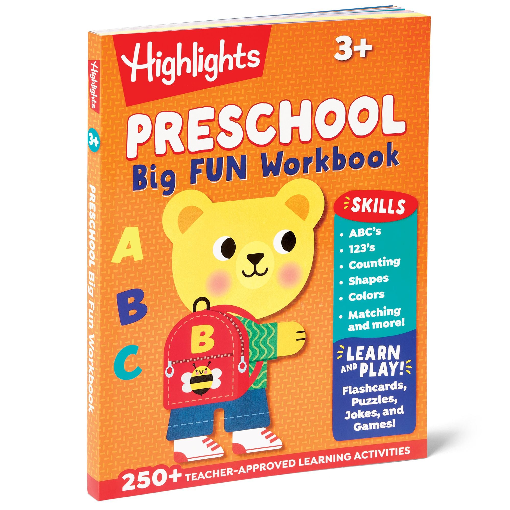 Preschool Big Fun Workbook: Preschool Learning Workbook with Over 250 Practice Games and Puzzles for PreK Math, Writing, Shapes and More Activities