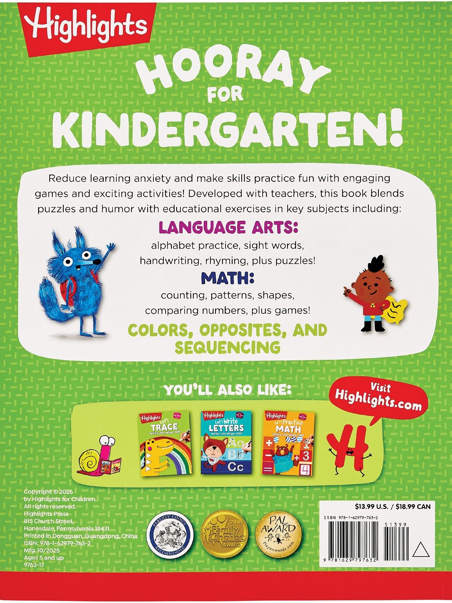 Kindergarten Big Fun Workbook: Prep Workbook with Kindergarten Learning Activities Featuring Tracing Worksheets, Alphabet Practice, Math Activities and Puzzles