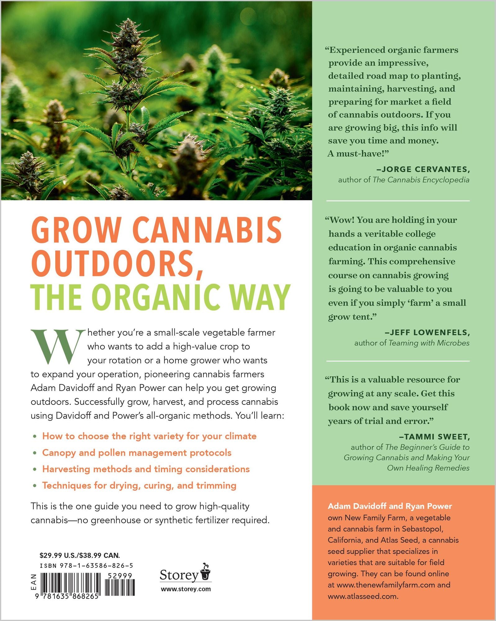 Cannabis Farming: How to Grow, Harvest, and Process Organic, Field-Grown Cannabis