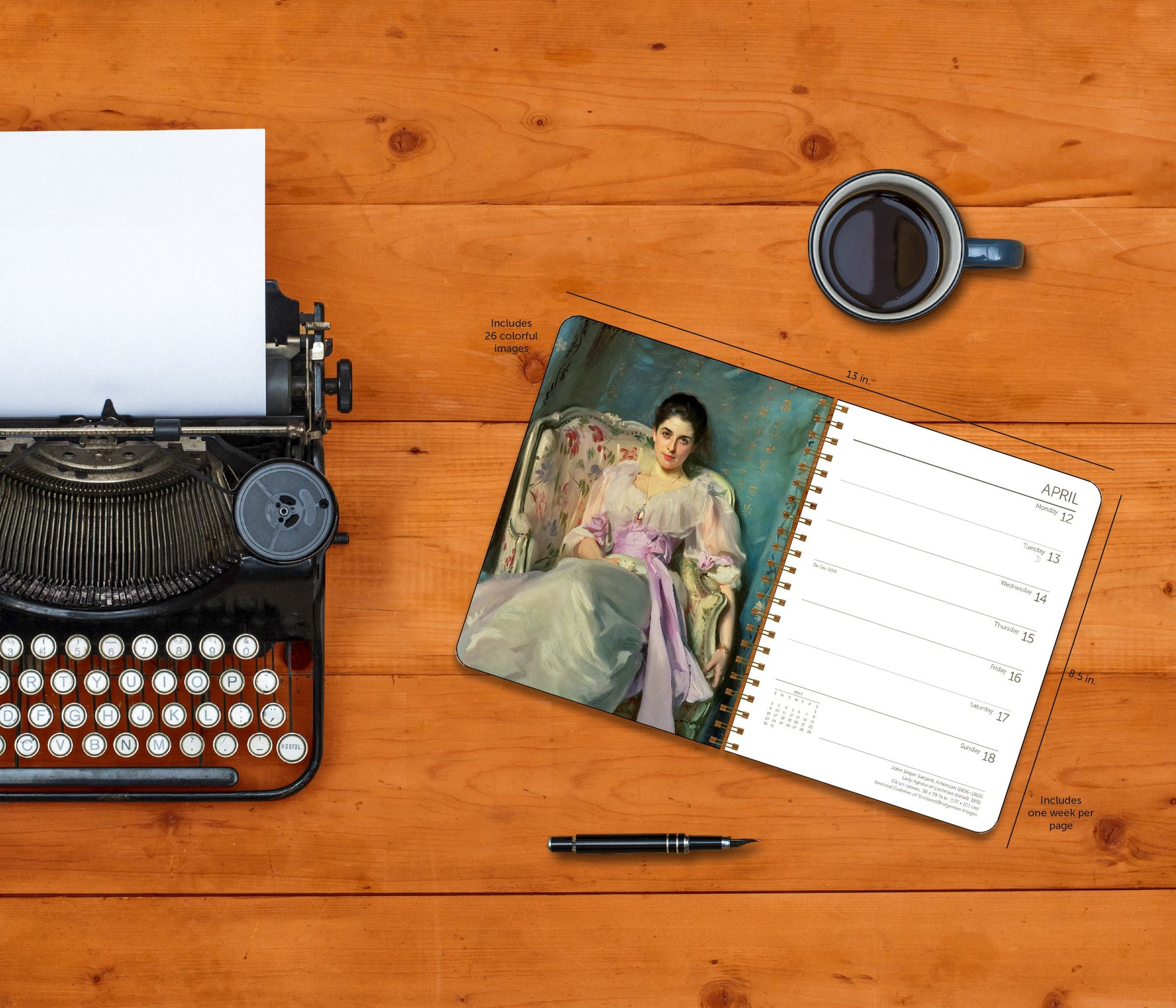 2027 Art Icons Weekly Desk Planner