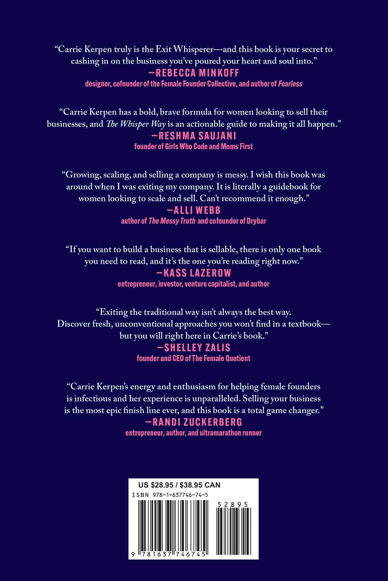 The Whisper Way: The Secret Formula for Women Entrepreneurs to Scale and Sell for Life-Changing Money