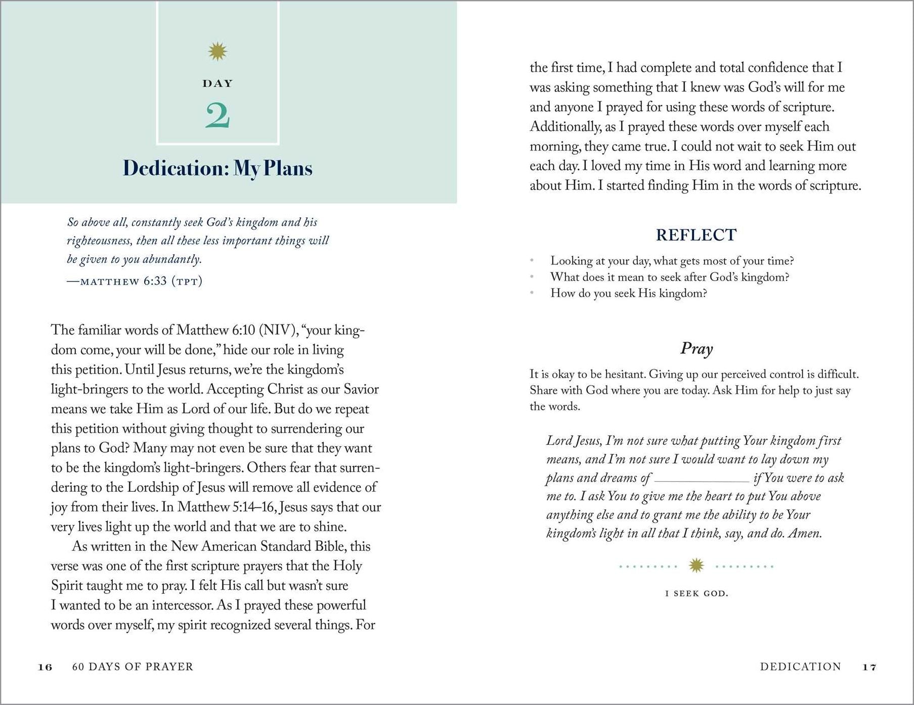 60 Days of Prayer: An Inspirational Guide for Praying with Purpose